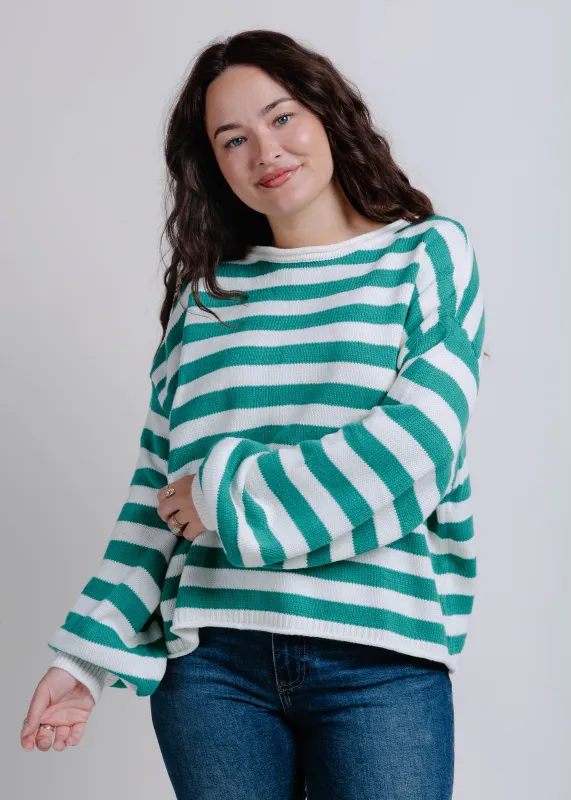 The Harbor Sweater Top - Green sold by Vinnie Louise