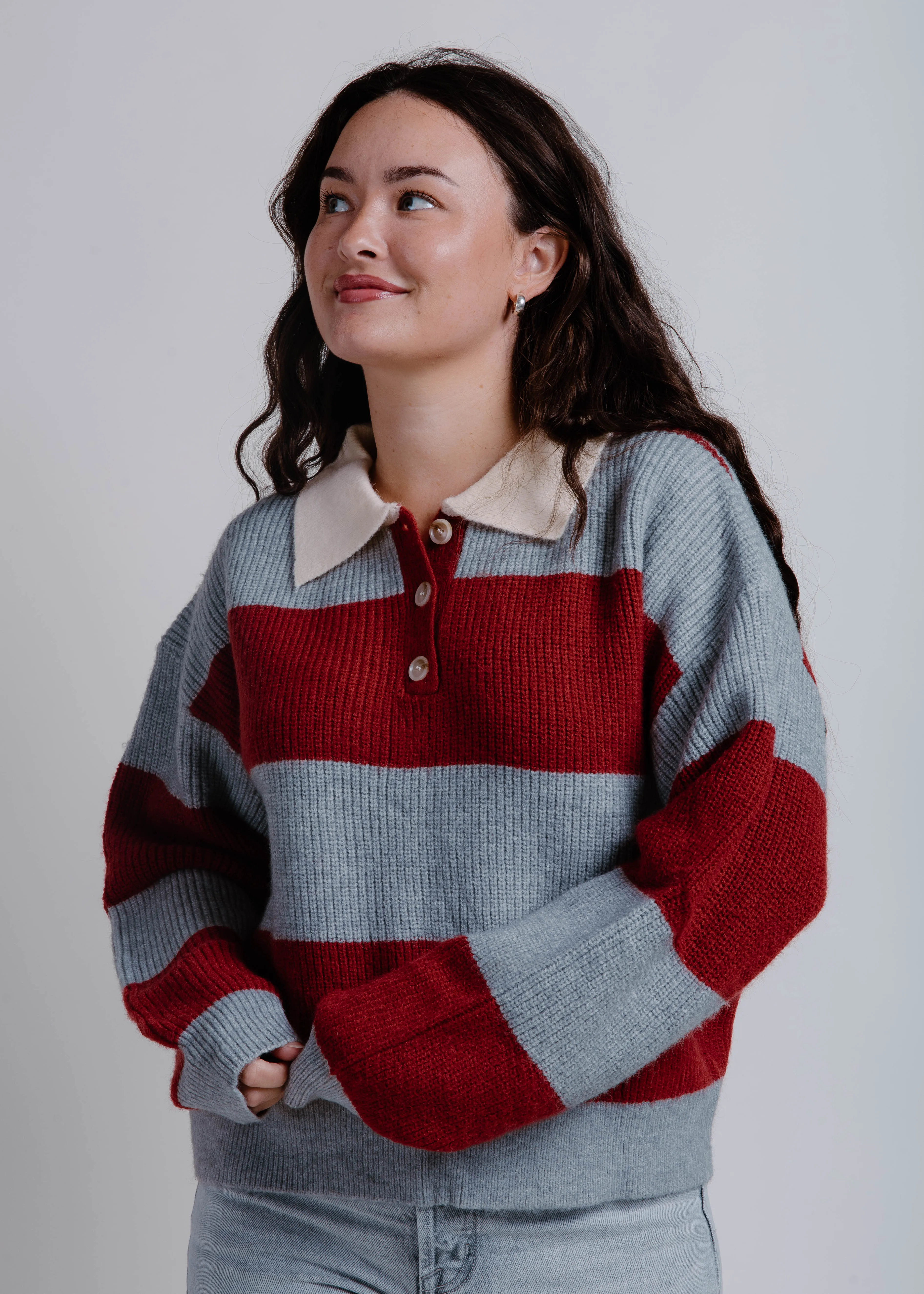 The Ember Striped Top - Burgundy sold by Vinnie Louise product image thumbnail 3