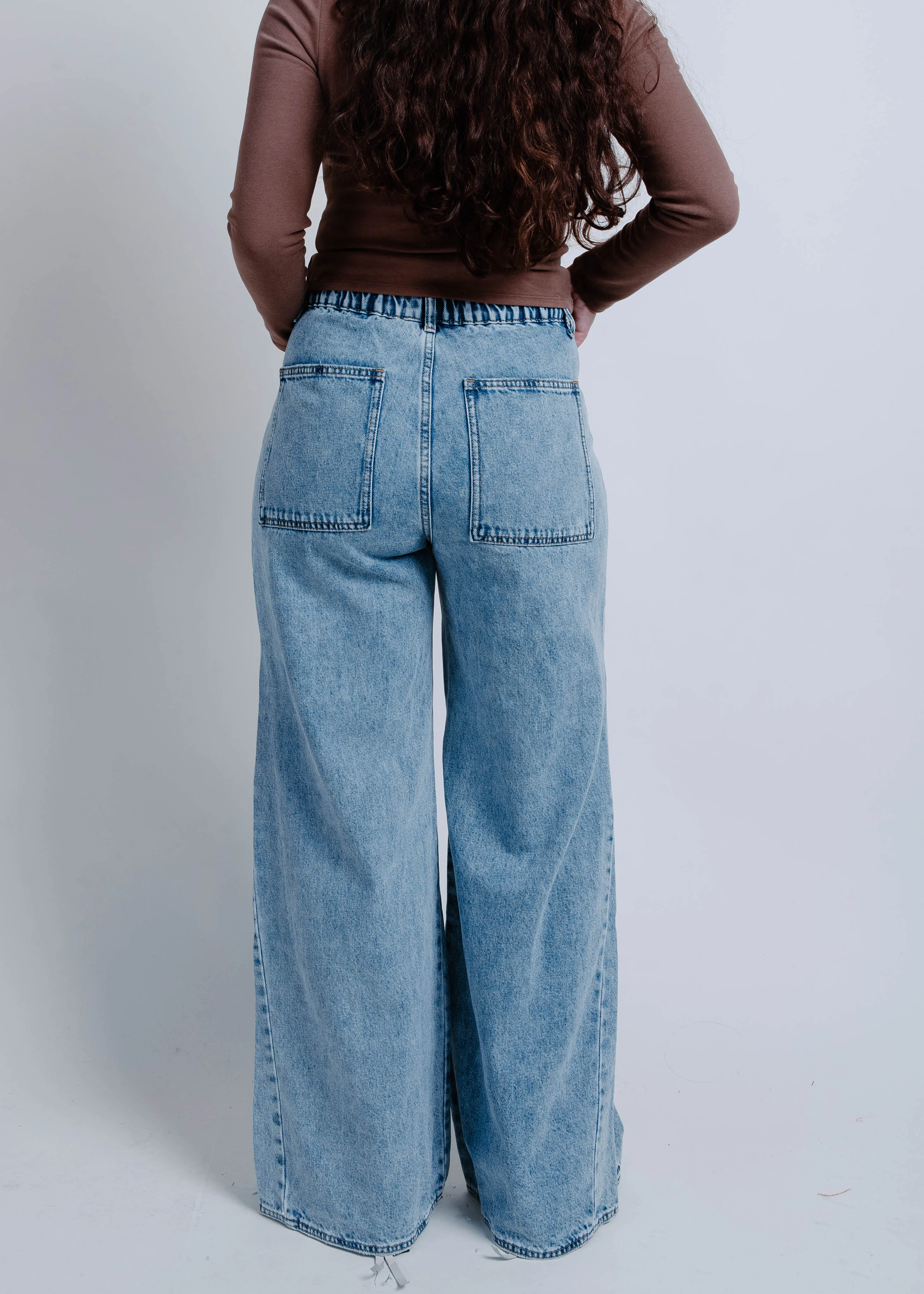 With Ease Wide Leg Denim Pants sold by Vinnie Louise product image thumbnail 5