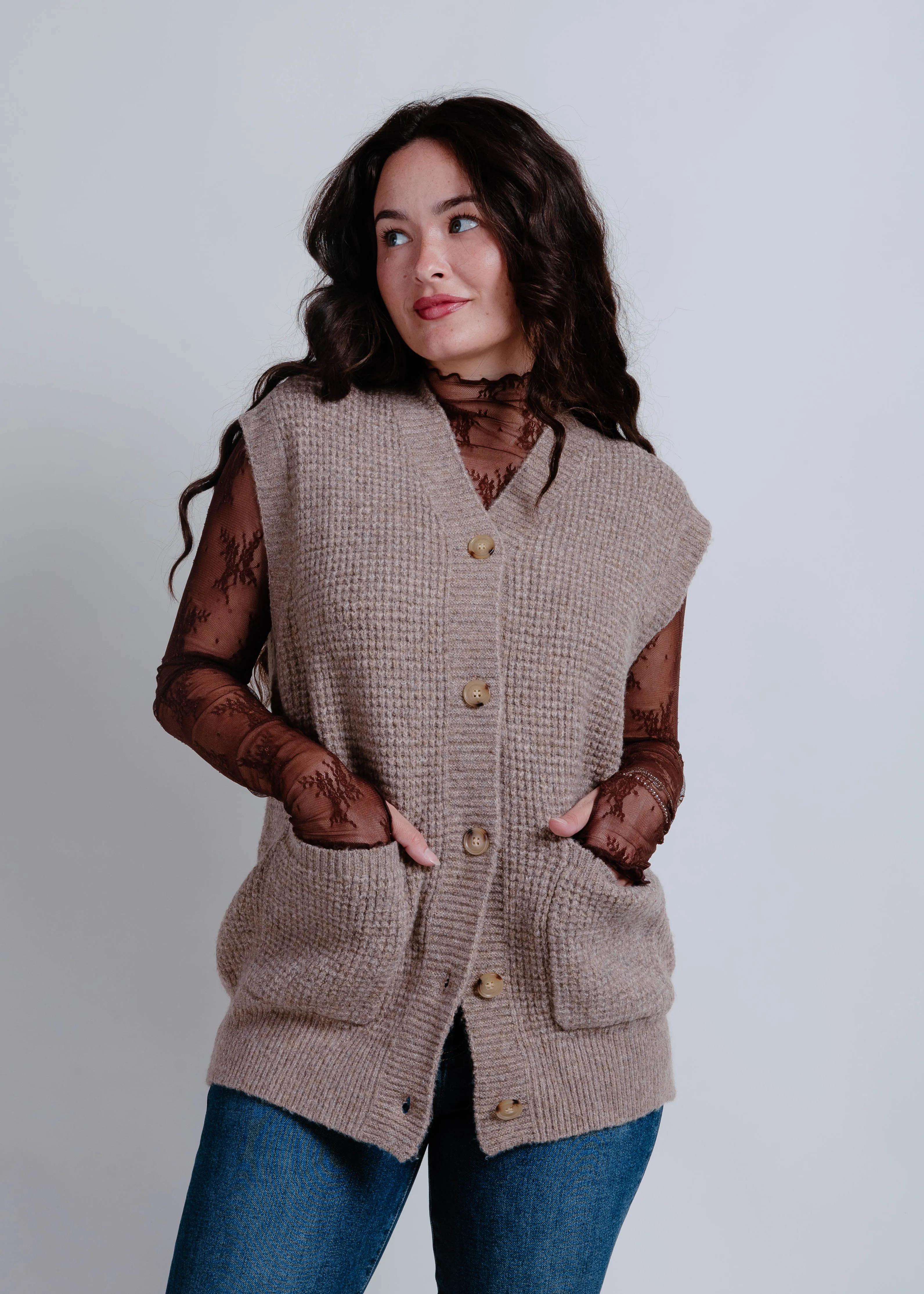 The Timeless Sweater Vest - Grey sold by Vinnie Louise