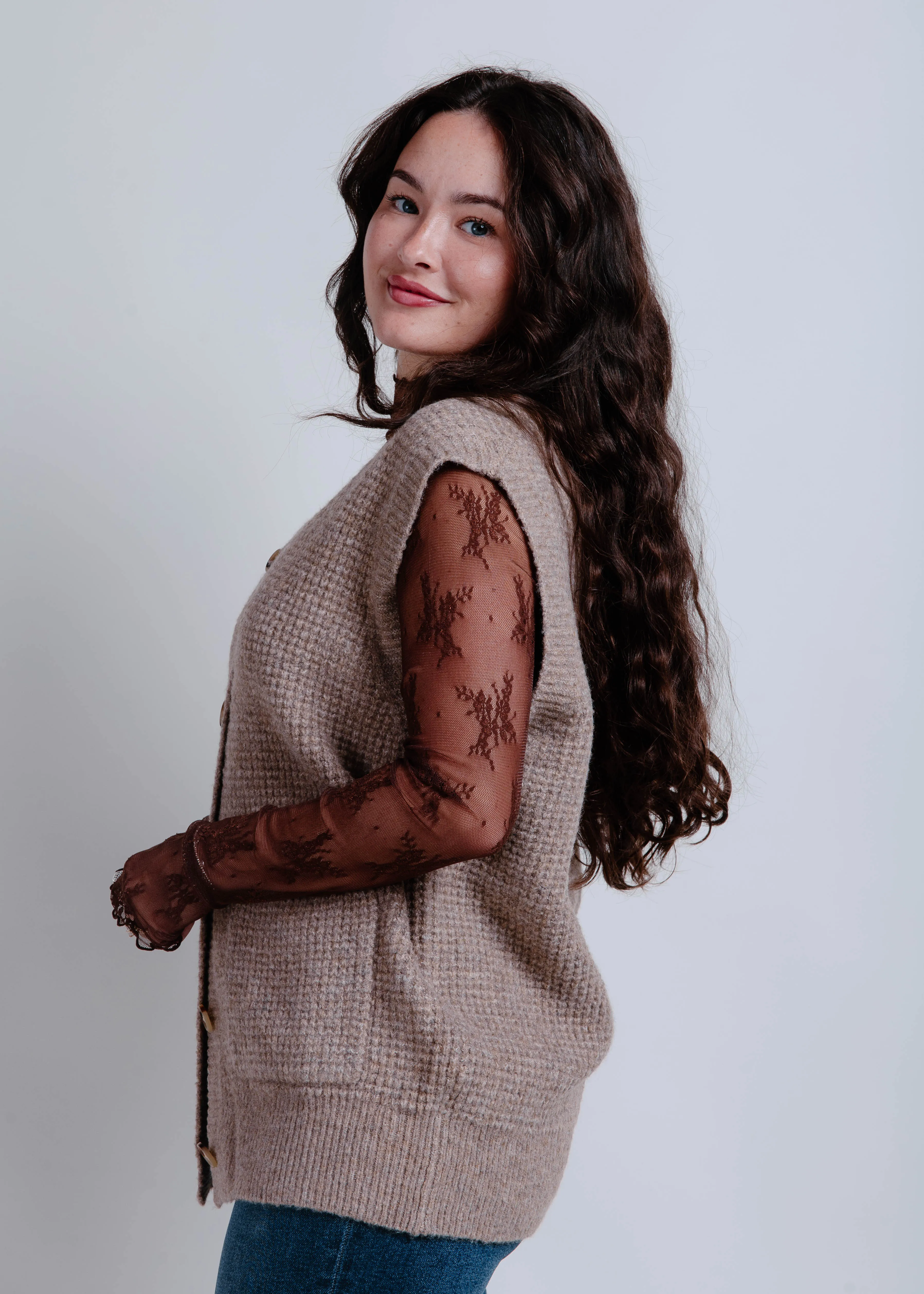 The Timeless Sweater Vest - Grey sold by Vinnie Louise product image thumbnail 4