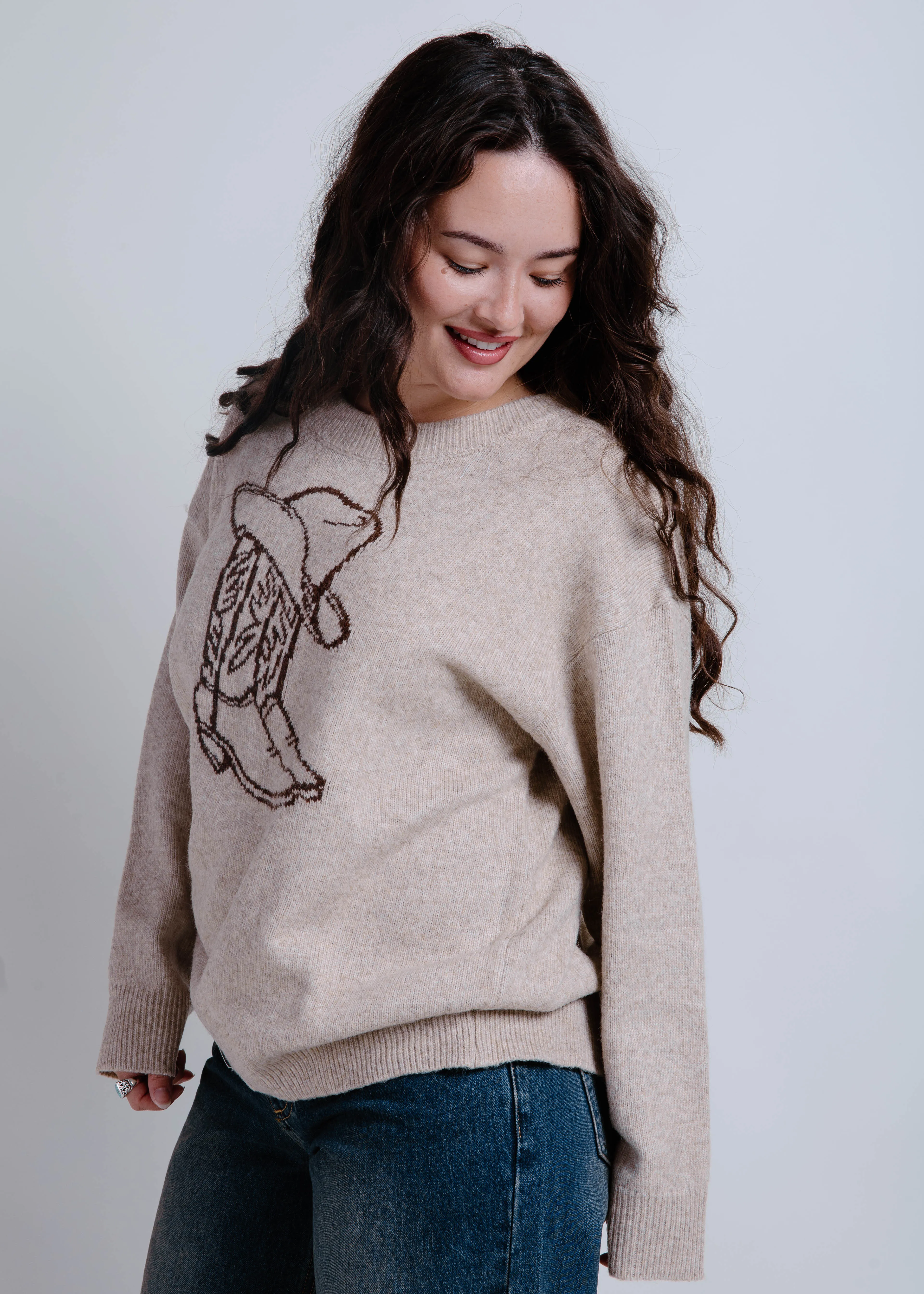 Western Cowgirl Knit Sweater sold by Vinnie Louise product image thumbnail 2