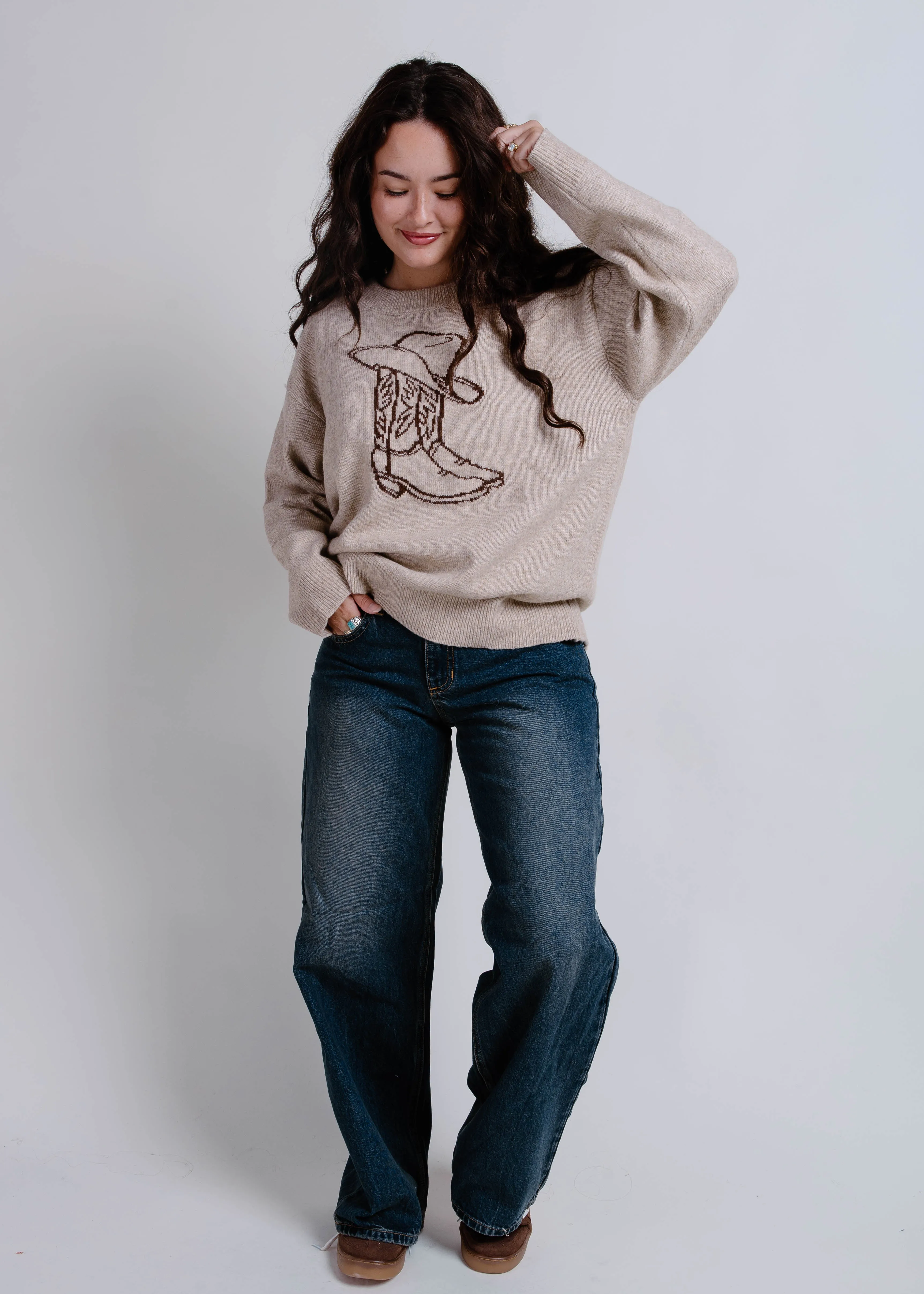 Western Cowgirl Knit Sweater sold by Vinnie Louise product image thumbnail 3