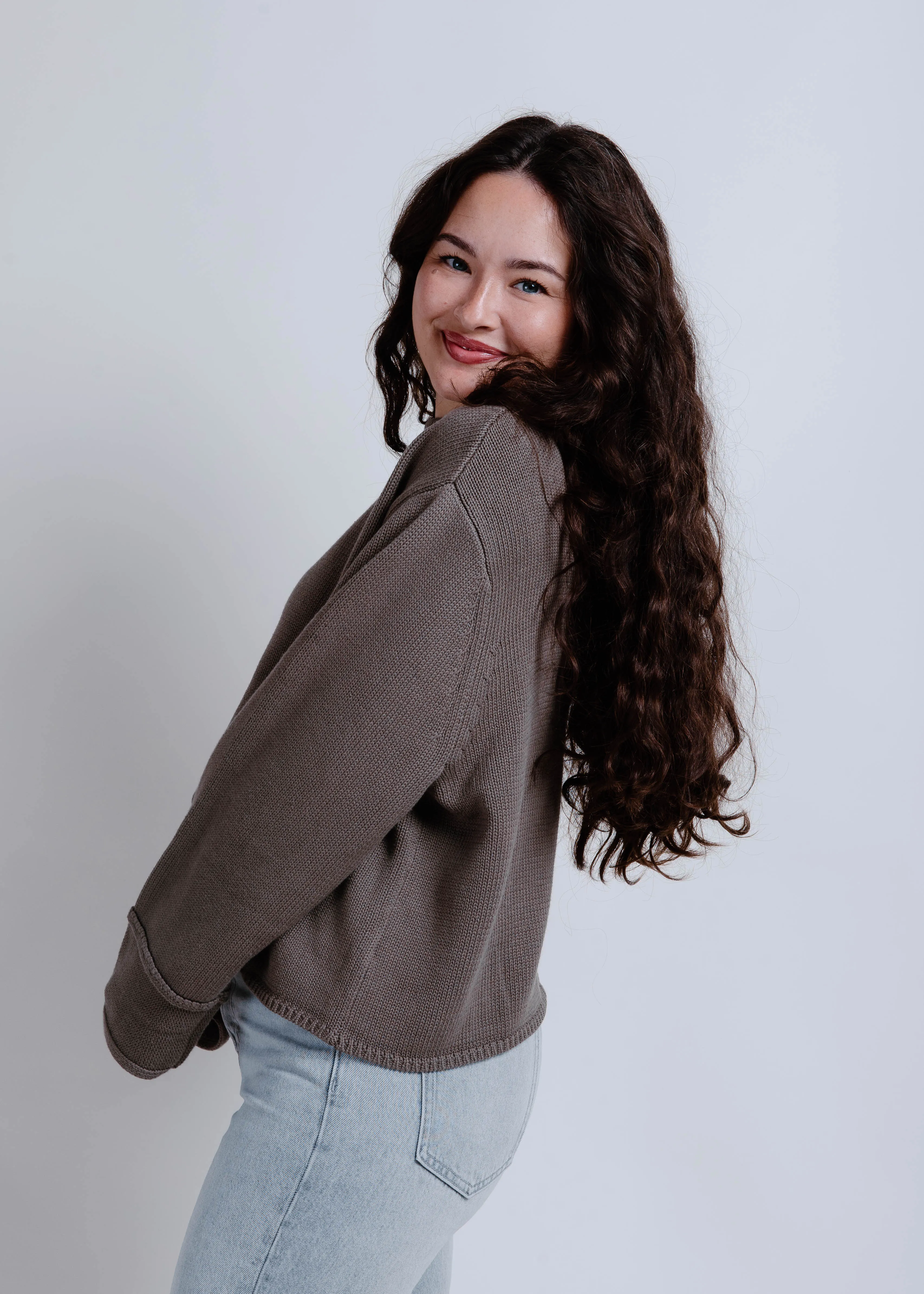 Tina Mock Neck Sweater - Olive sold by Vinnie Louise product image thumbnail 3