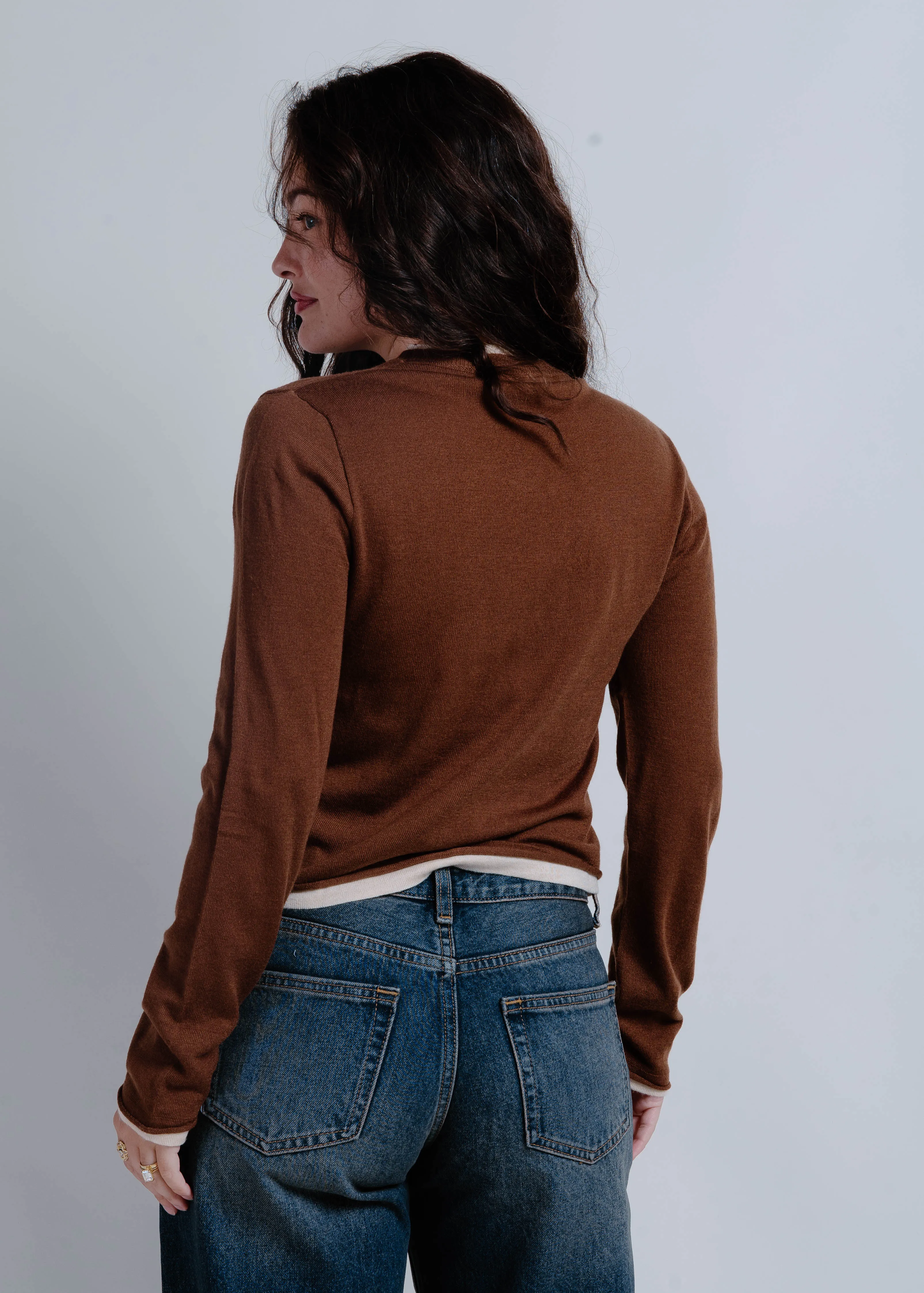 The Andre Knit Top - Brown sold by Vinnie Louise product image thumbnail 3