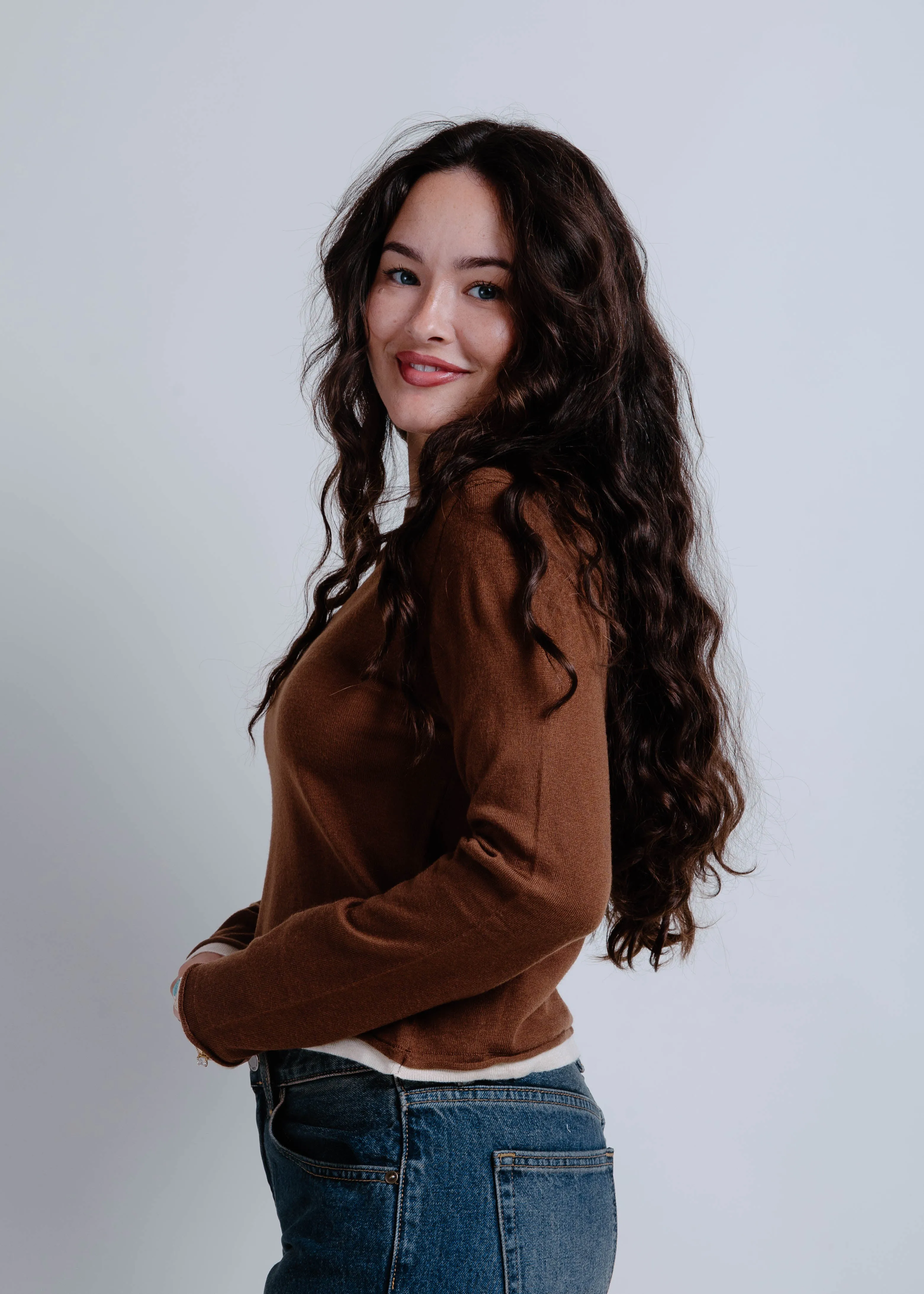 The Andre Knit Top - Brown sold by Vinnie Louise product image thumbnail 2