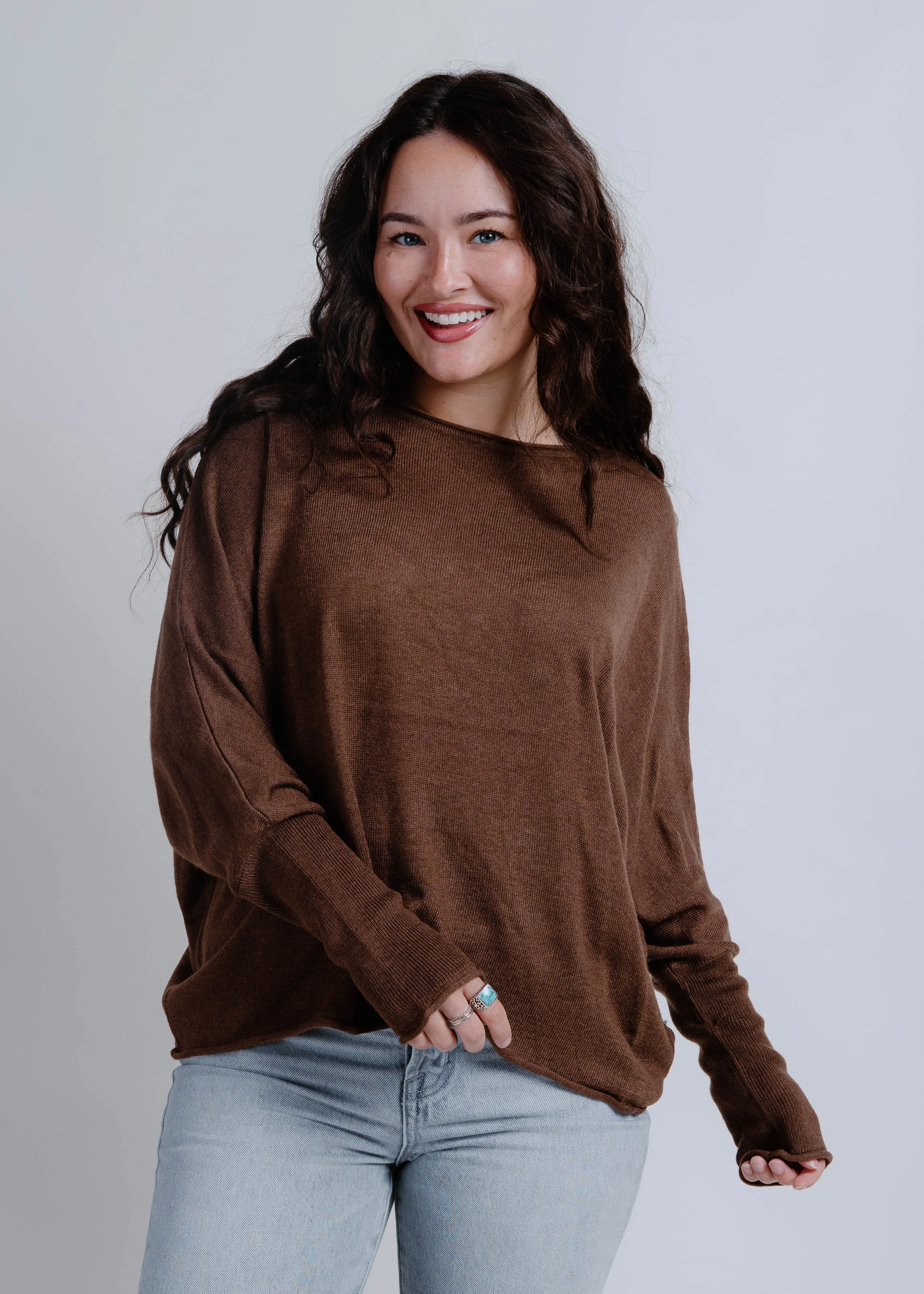 The Bailey Sweater - Brown sold by Vinnie Louise
