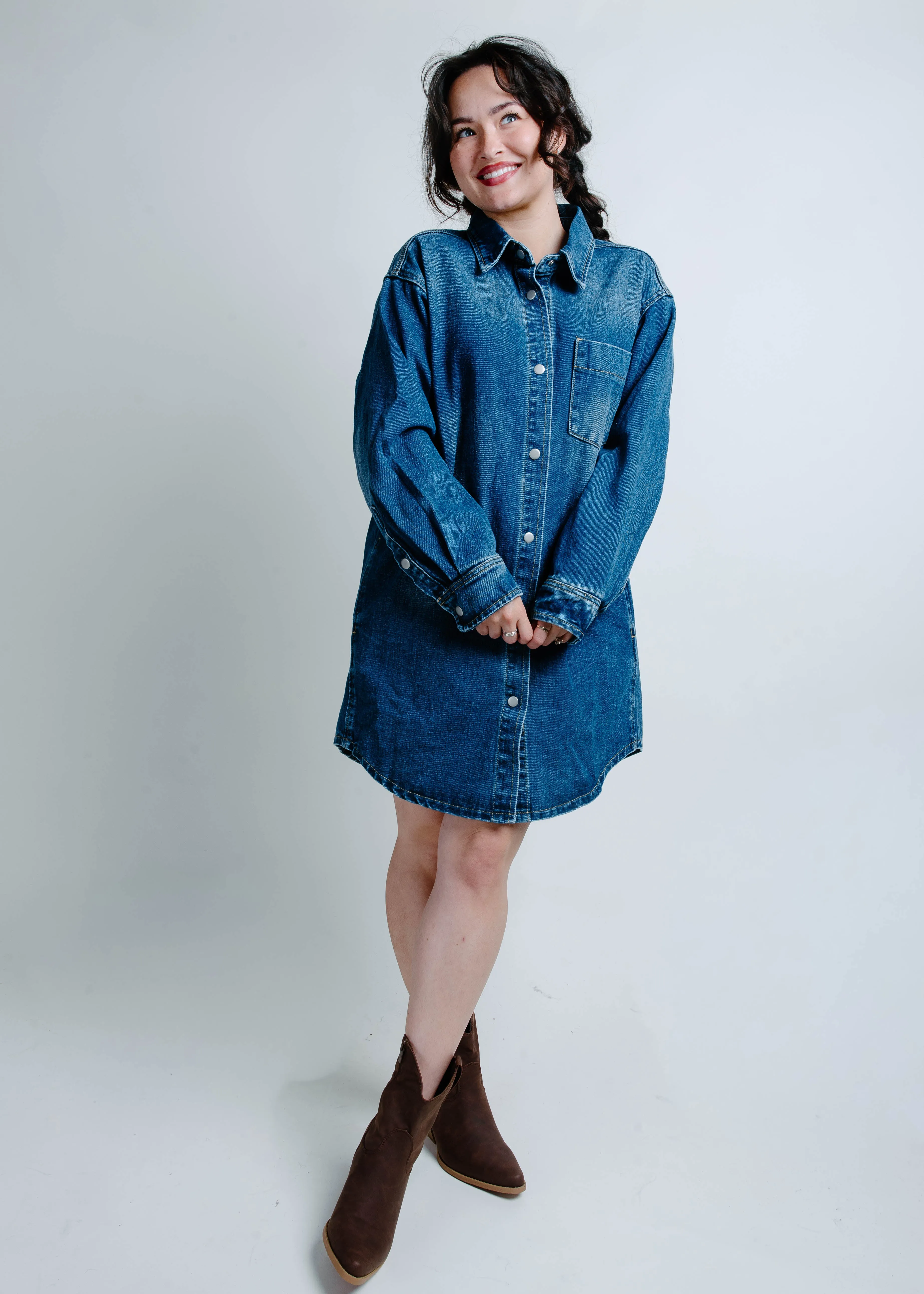 Rodeo Drive Denim Shirt Dress - Medium sold by Vinnie Louise product image thumbnail 2