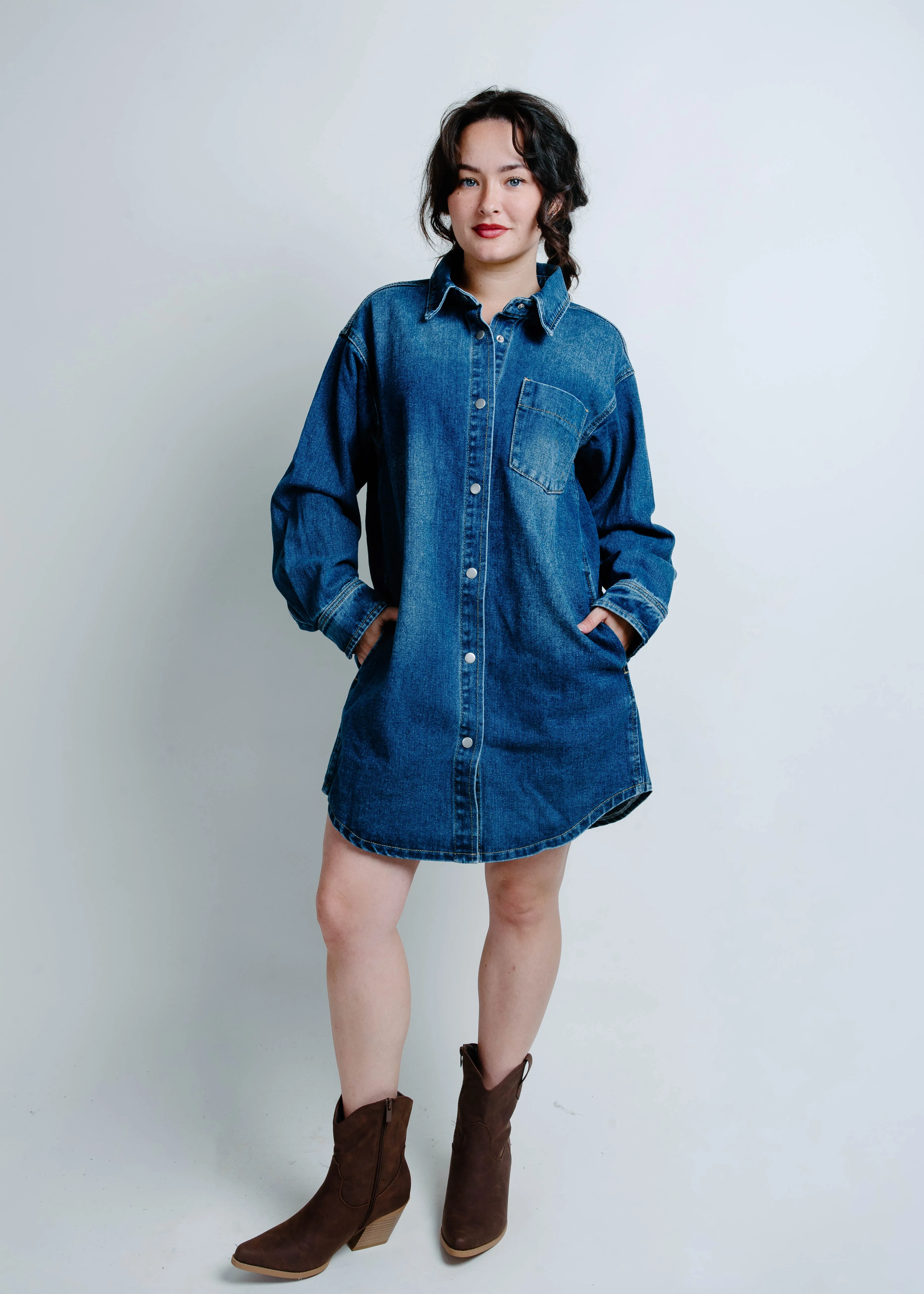 Rodeo Drive Denim Shirt Dress - Medium sold by Vinnie Louise