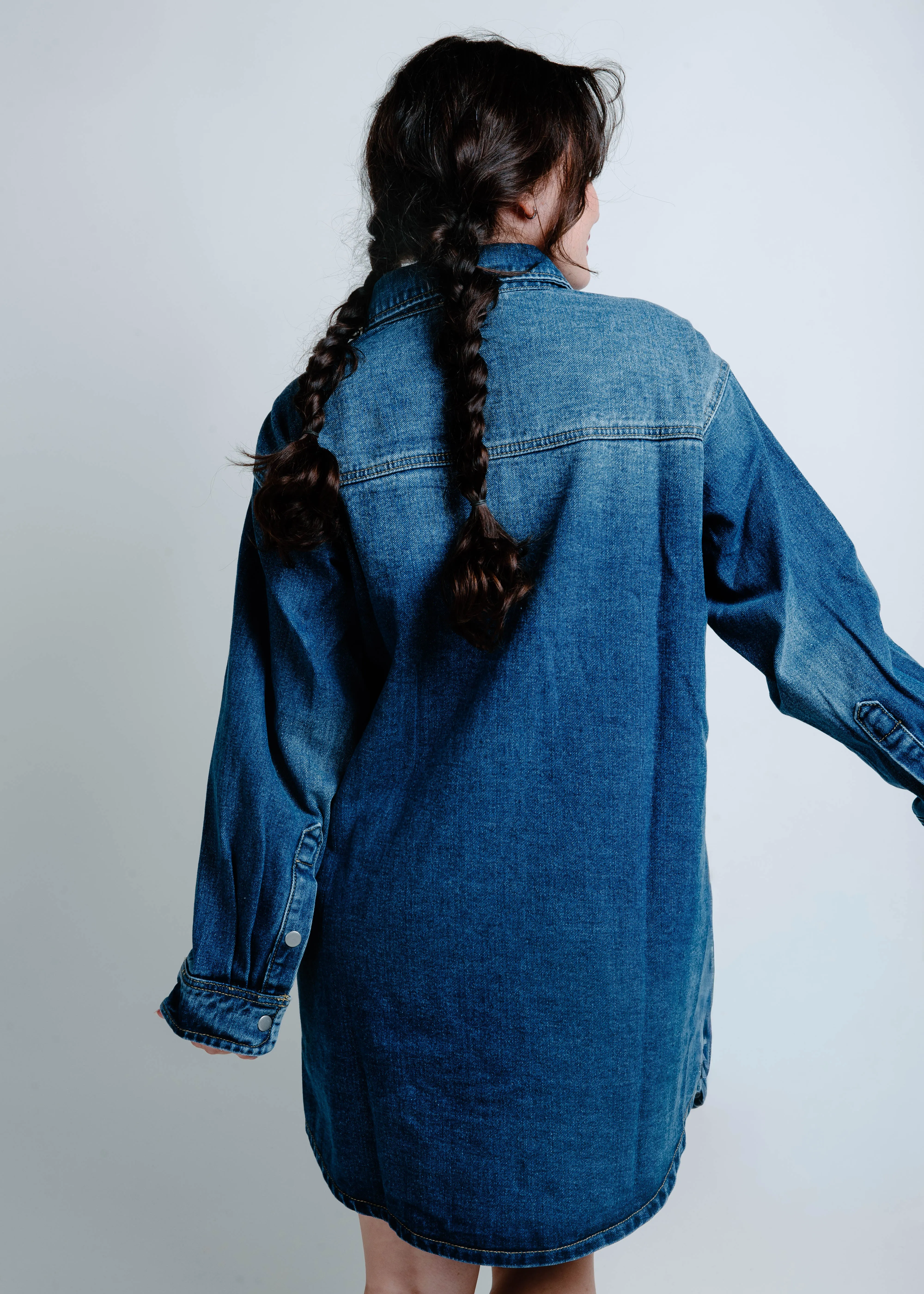 Rodeo Drive Denim Shirt Dress - Medium sold by Vinnie Louise product image thumbnail 5