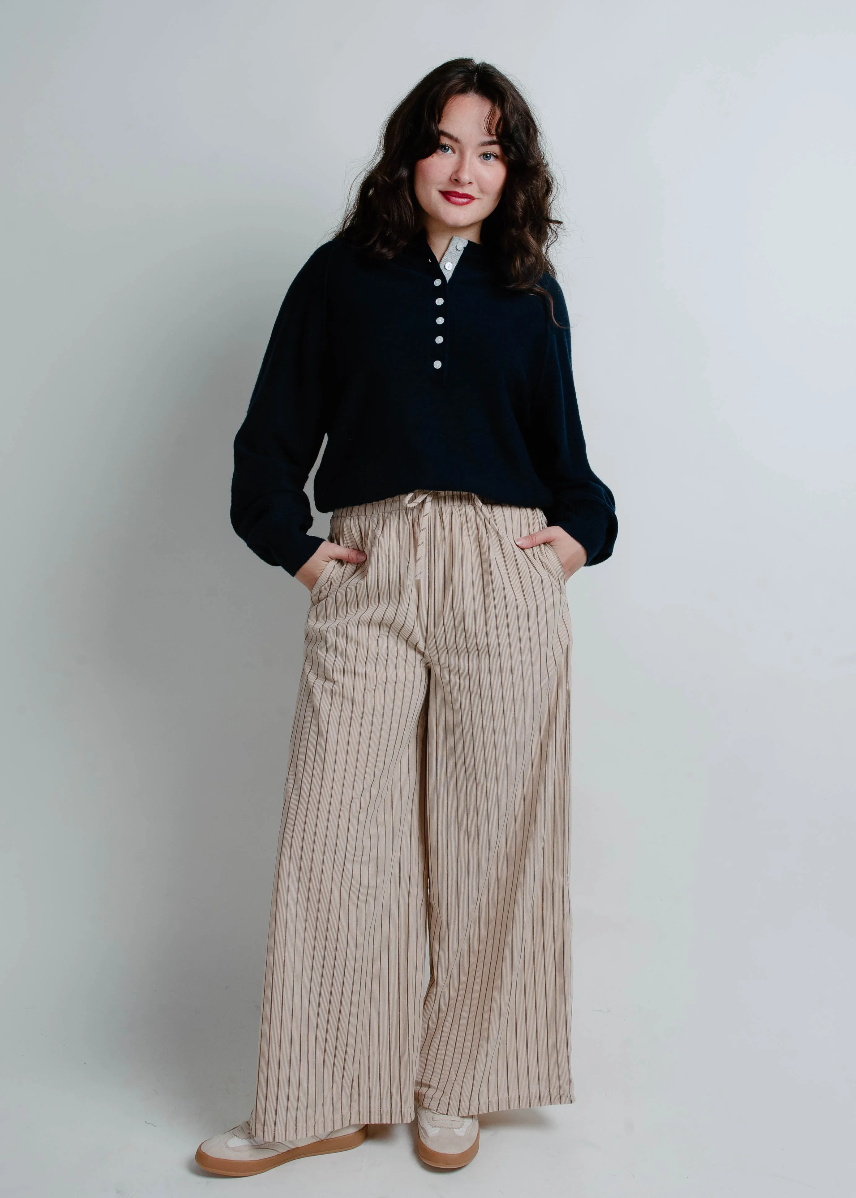 The Camden Corduroy Pants - Taupe sold by Vinnie Louise