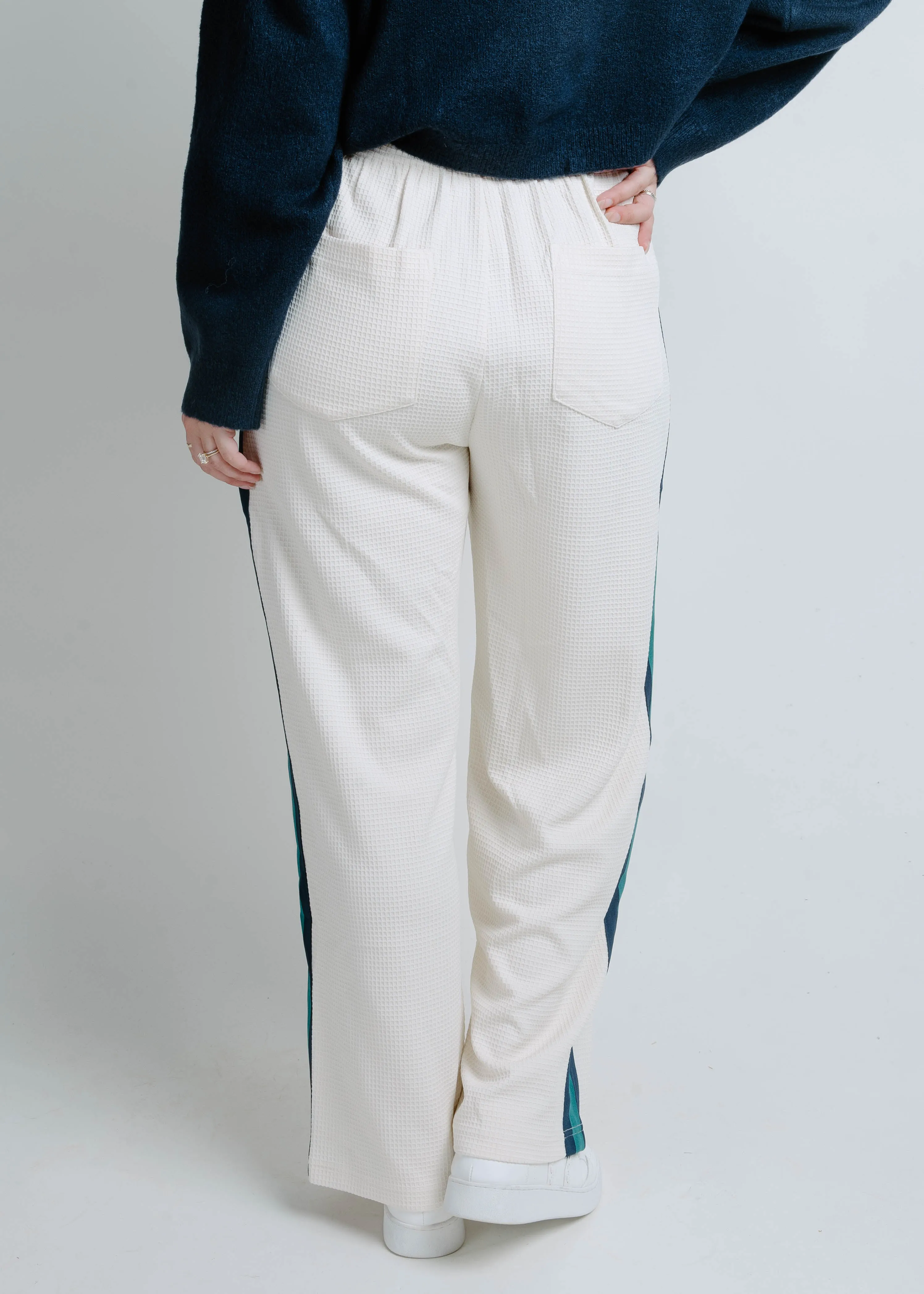 Jonnie Waffle Knit Pants - Cream sold by Vinnie Louise product image thumbnail 5