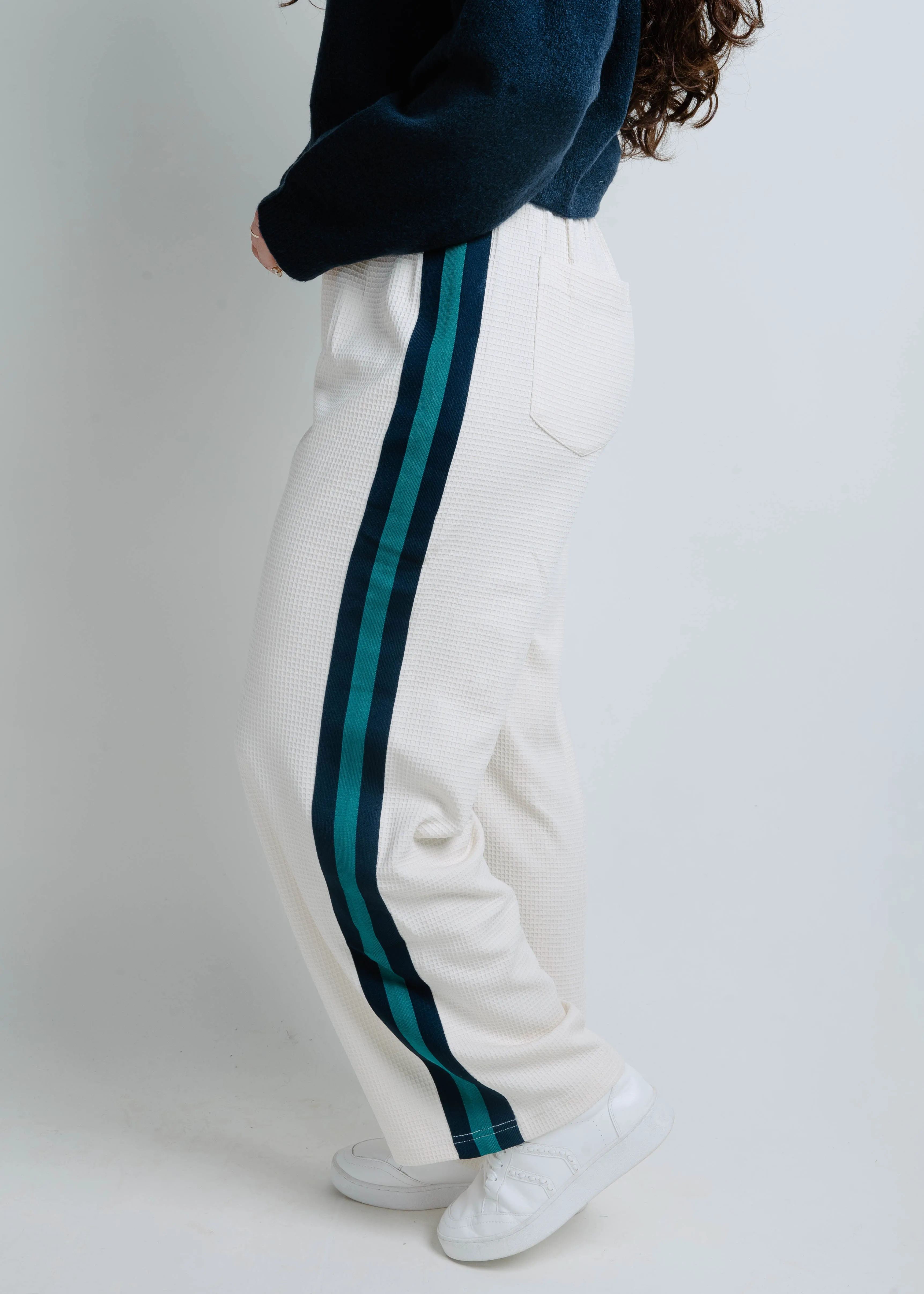 Jonnie Waffle Knit Pants - Cream sold by Vinnie Louise product image thumbnail 3