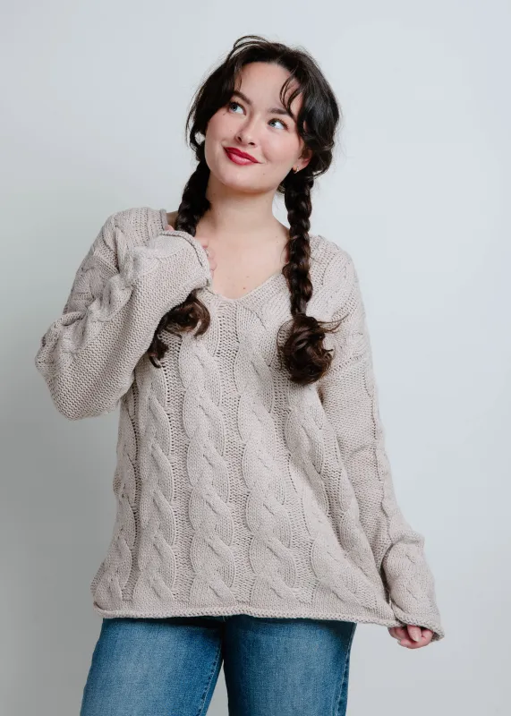 Kamryn Cable Knit Sweater sold by Vinnie Louise