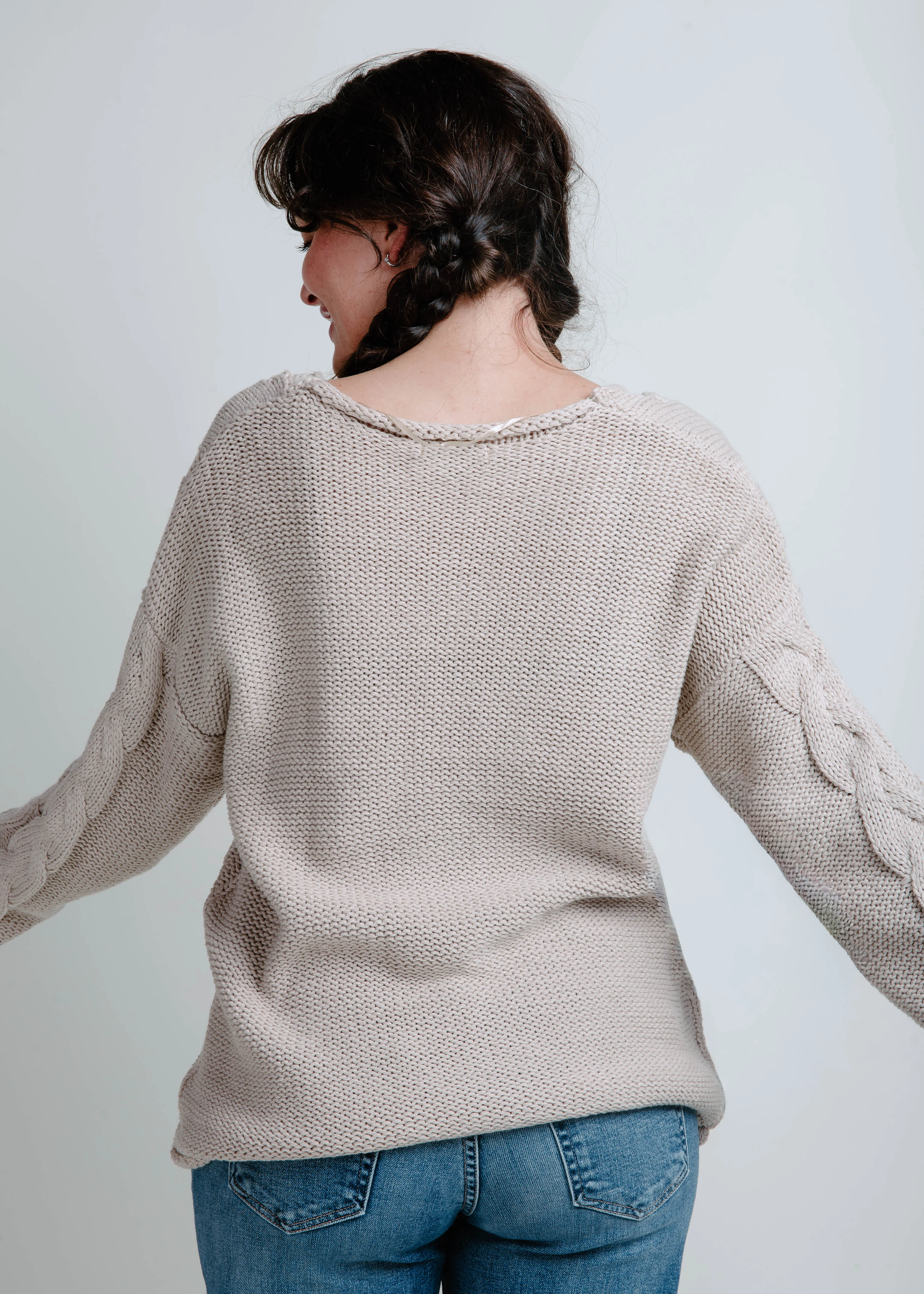 Kamryn Cable Knit Sweater sold by Vinnie Louise product image thumbnail 3