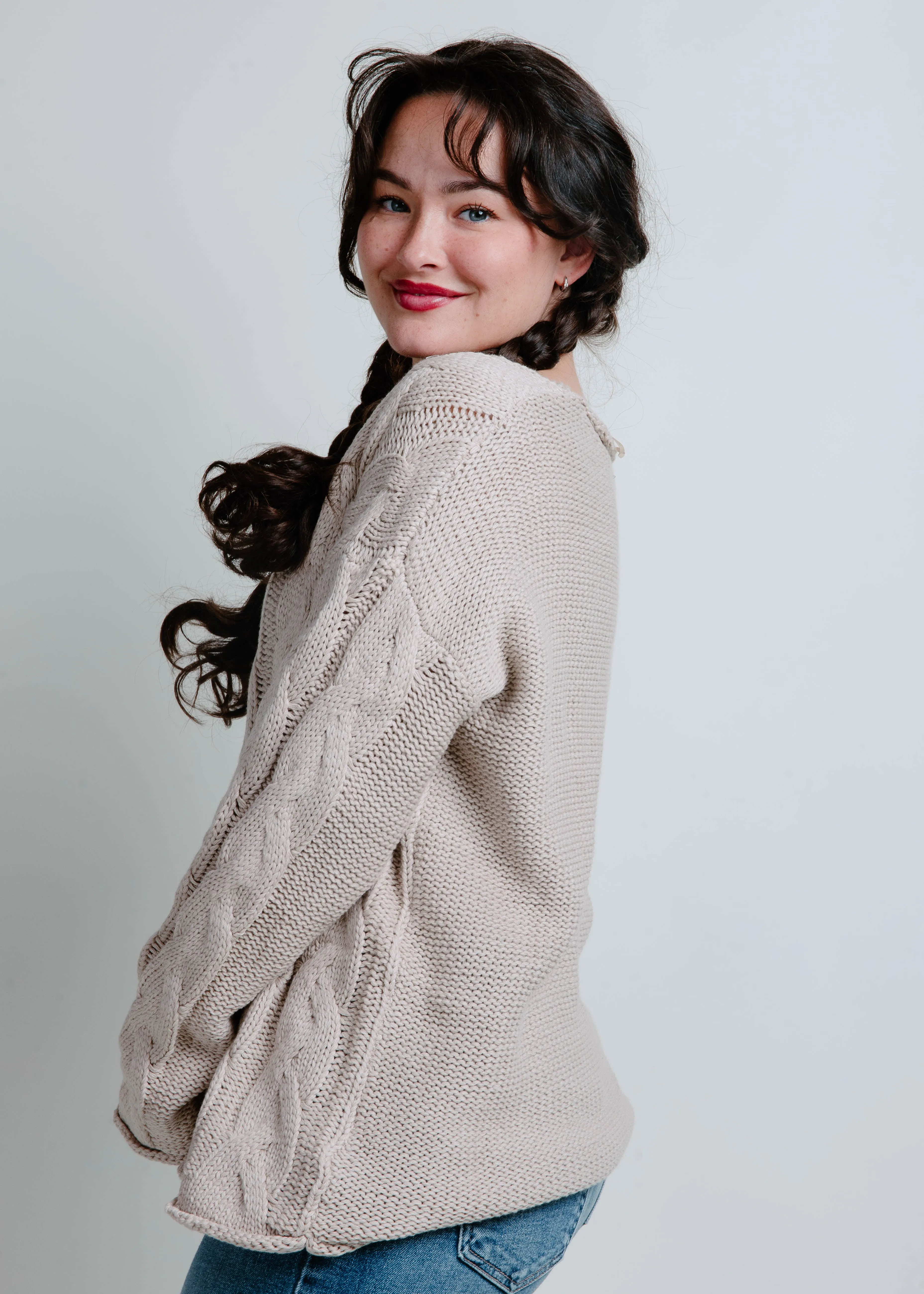 Kamryn Cable Knit Sweater sold by Vinnie Louise product image thumbnail 2