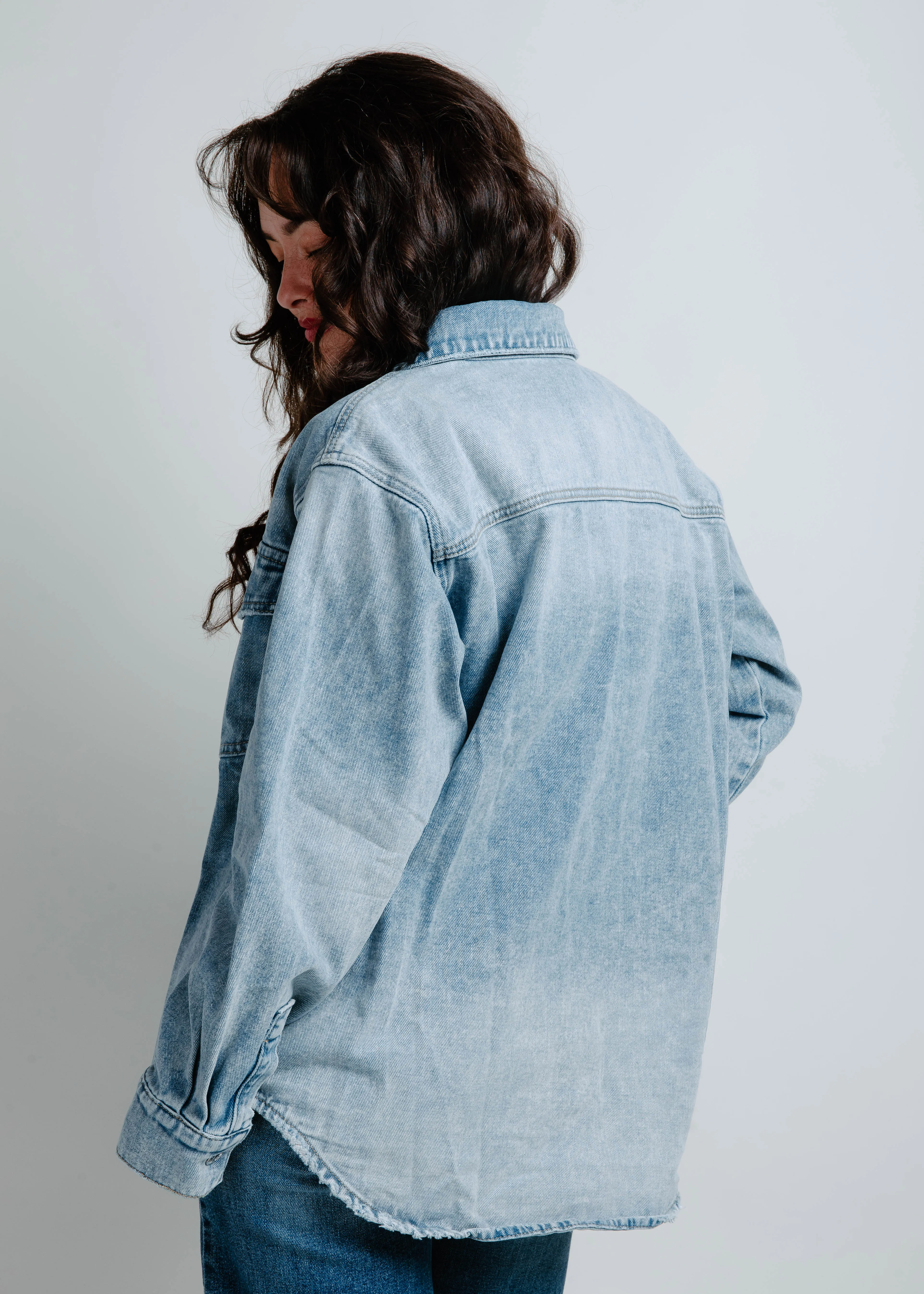 Kendra Denim Jacket - Light Wash sold by Vinnie Louise product image thumbnail 3