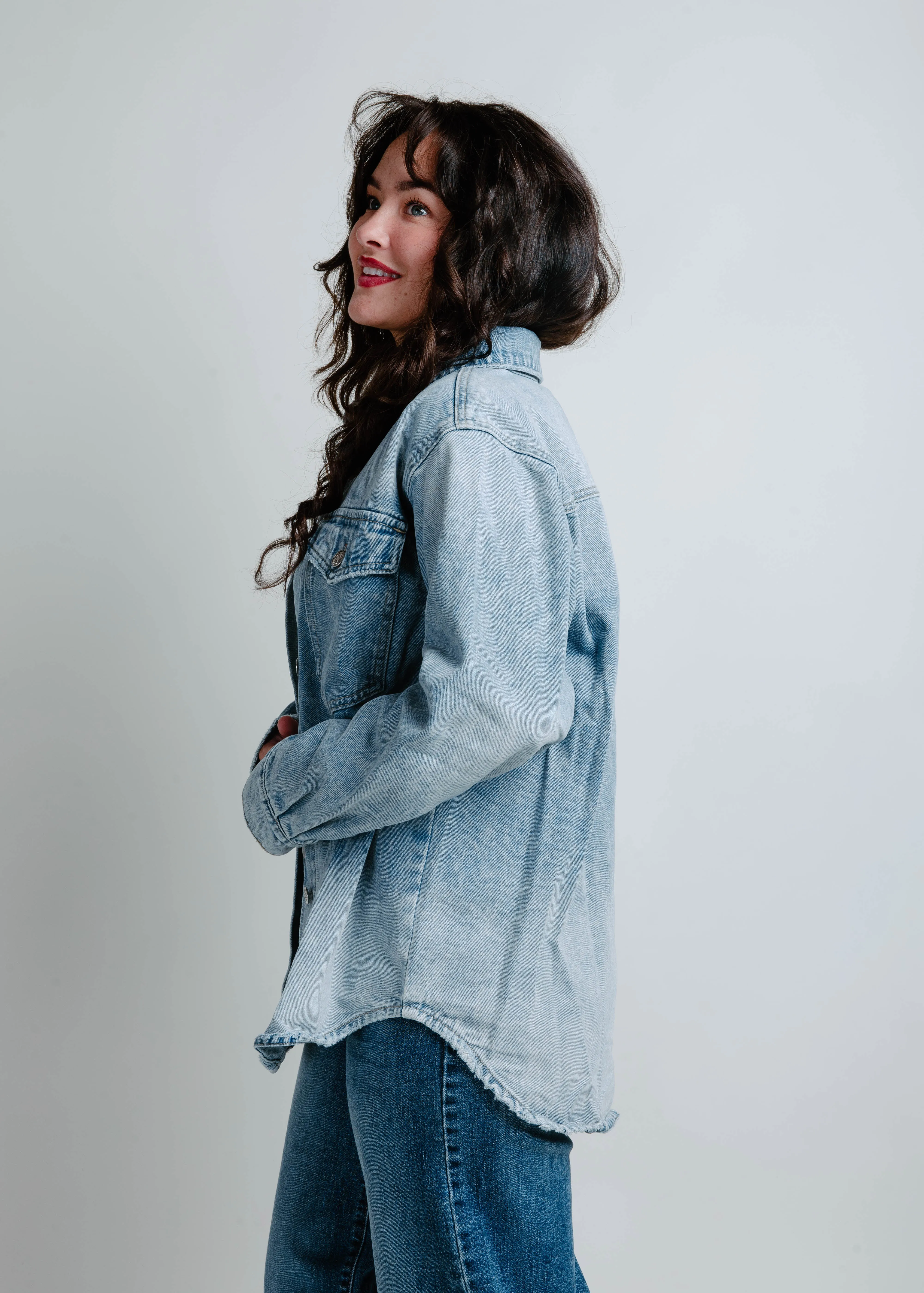 Kendra Denim Jacket - Light Wash sold by Vinnie Louise product image thumbnail 2