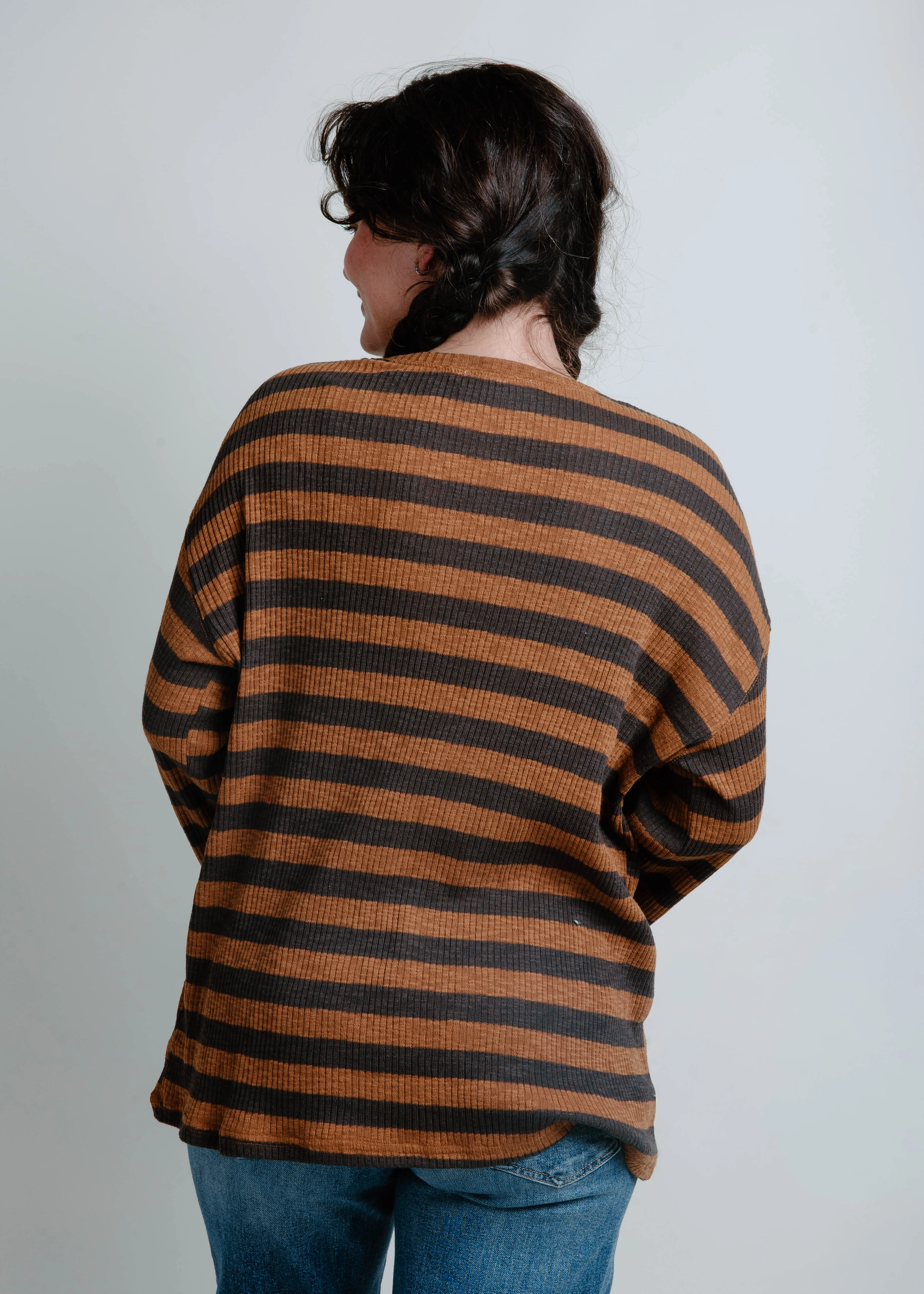 Braxton Striped Sweater - Camel sold by Vinnie Louise product image thumbnail 3
