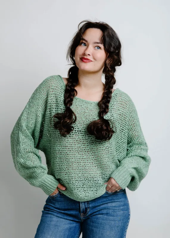 The Justin Sweater - Green sold by Vinnie Louise