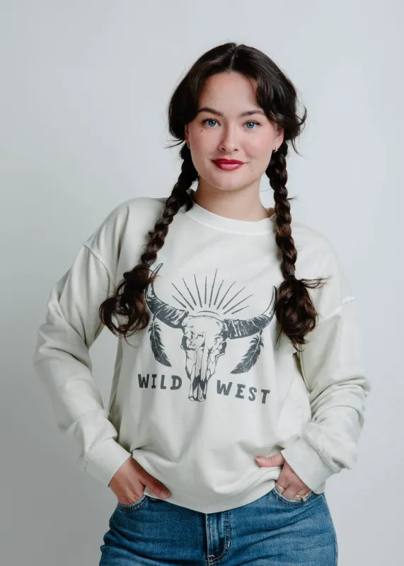 Wild West Graphic Crewneck sold by Vinnie Louise