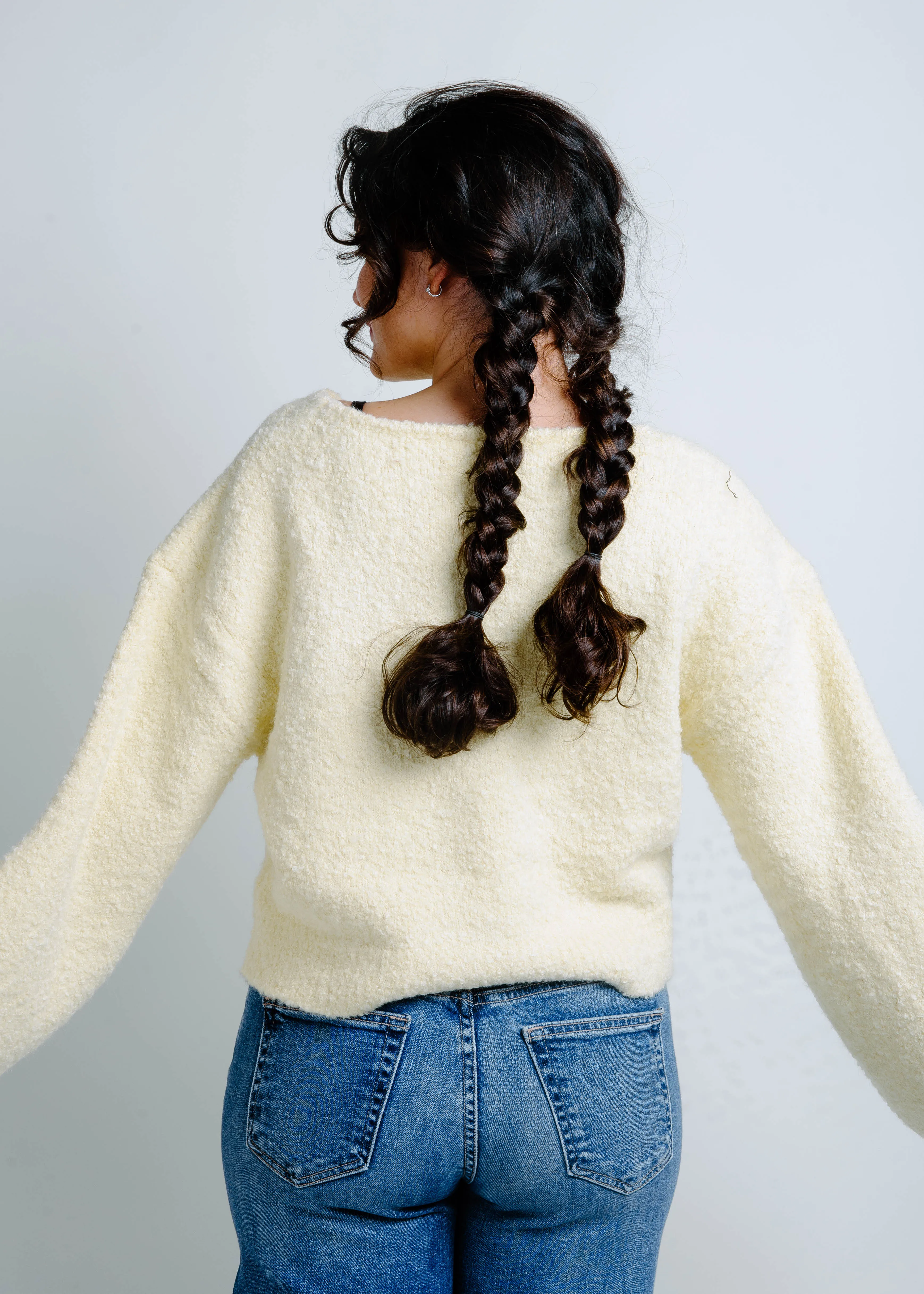 Sully Bubble Sleeve Sweater - Yellow sold by Vinnie Louise product image thumbnail 3