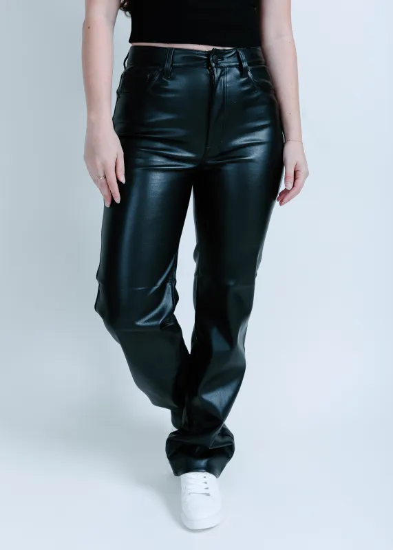 Cassie Super High Rise Straight - Slate Black sold by Vinnie Louise
