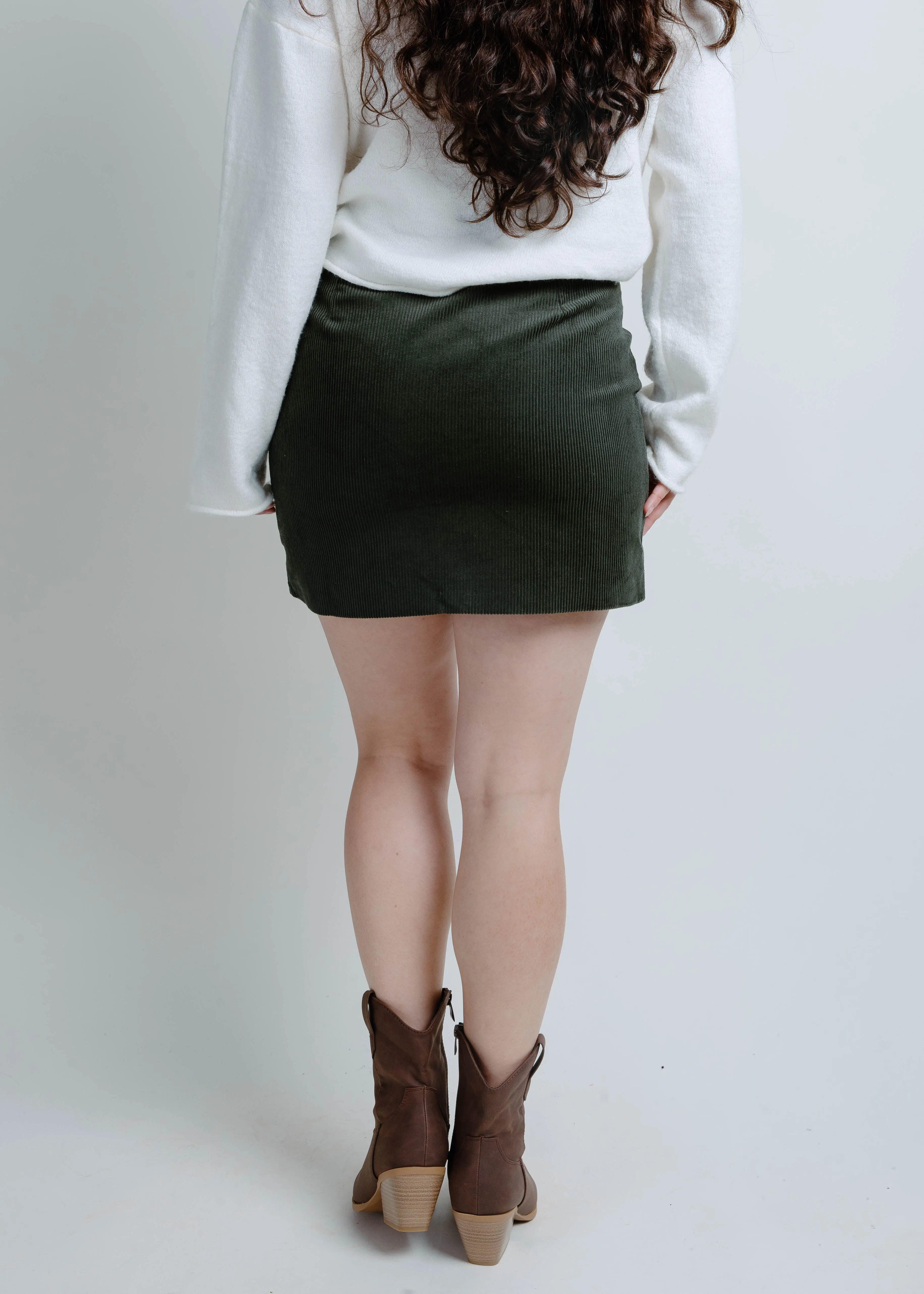 Mayer Mini Skirt - Smoky Green sold by Vinnie Louise product image thumbnail 4