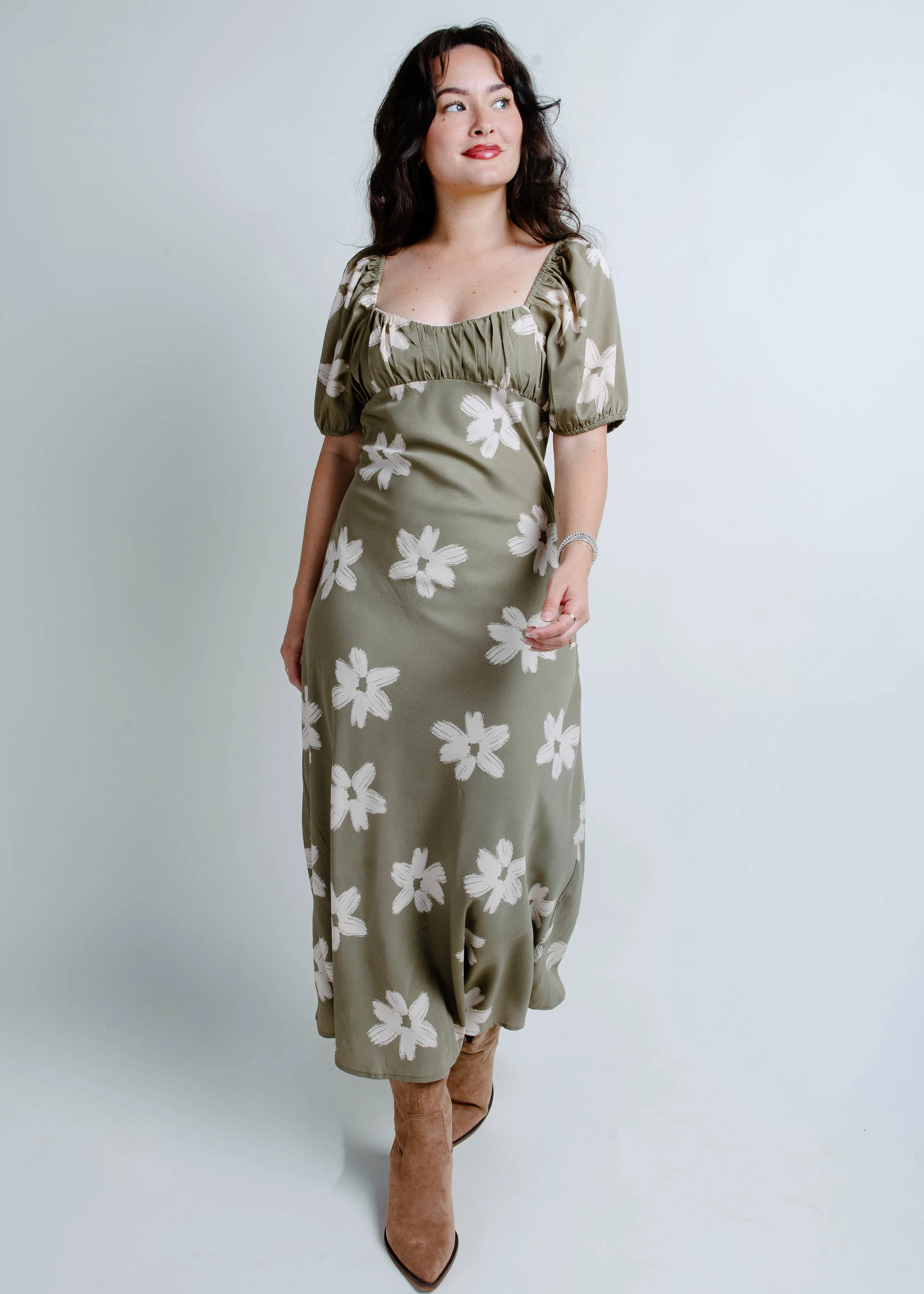 Lillie Floral Midi Dress sold by Vinnie Louise