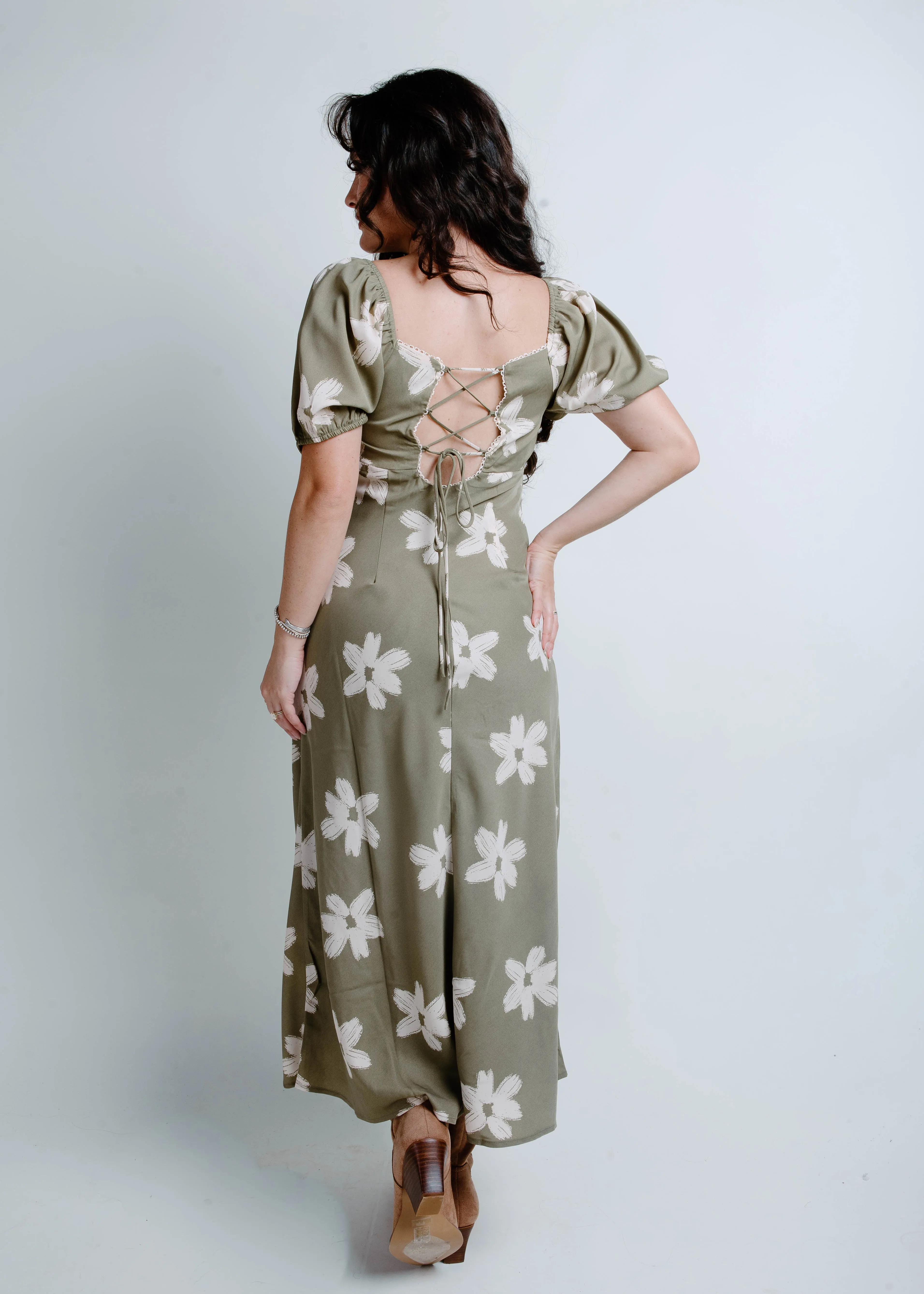Lillie Floral Midi Dress sold by Vinnie Louise product image thumbnail 4