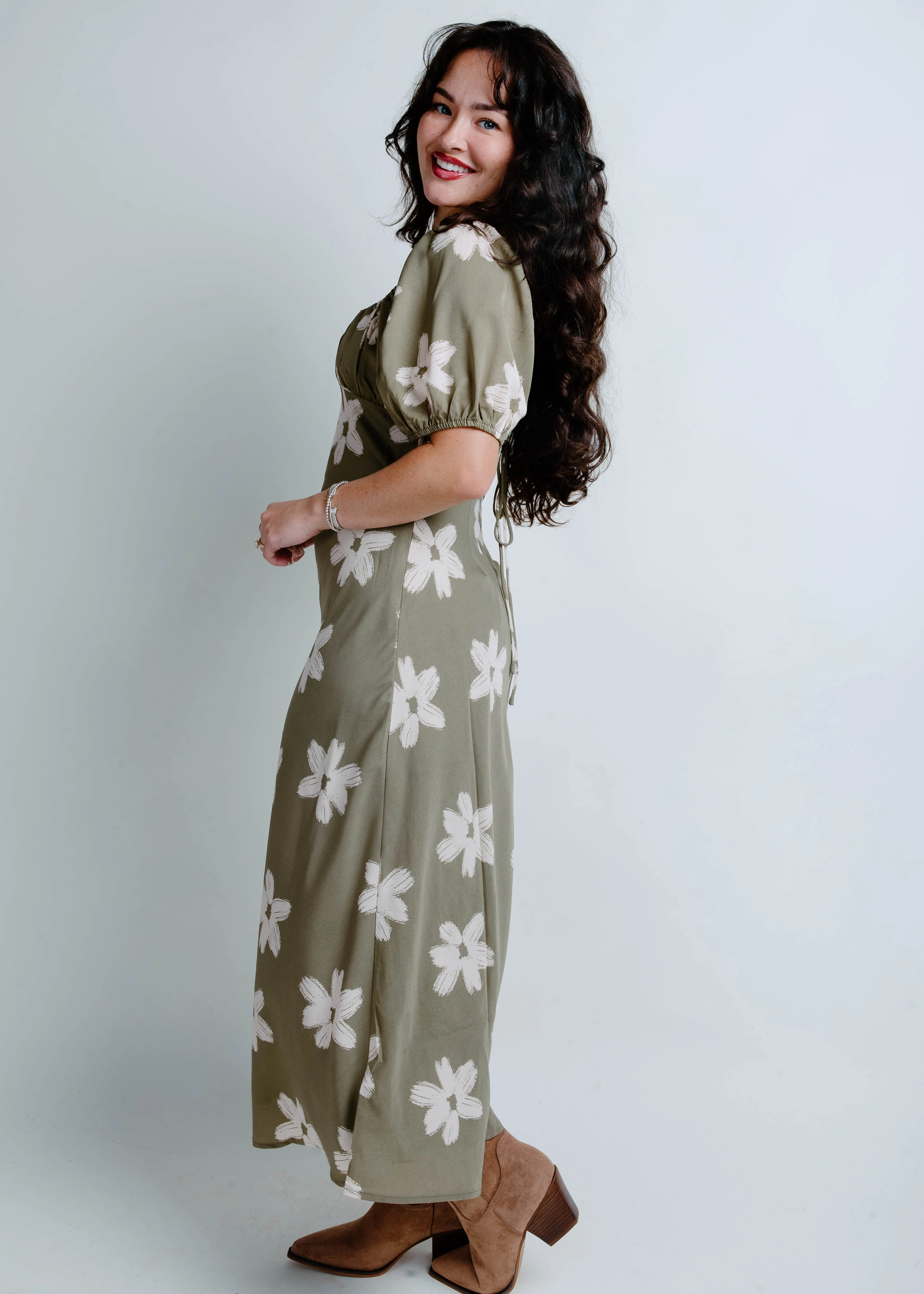Lillie Floral Midi Dress sold by Vinnie Louise product image thumbnail 3