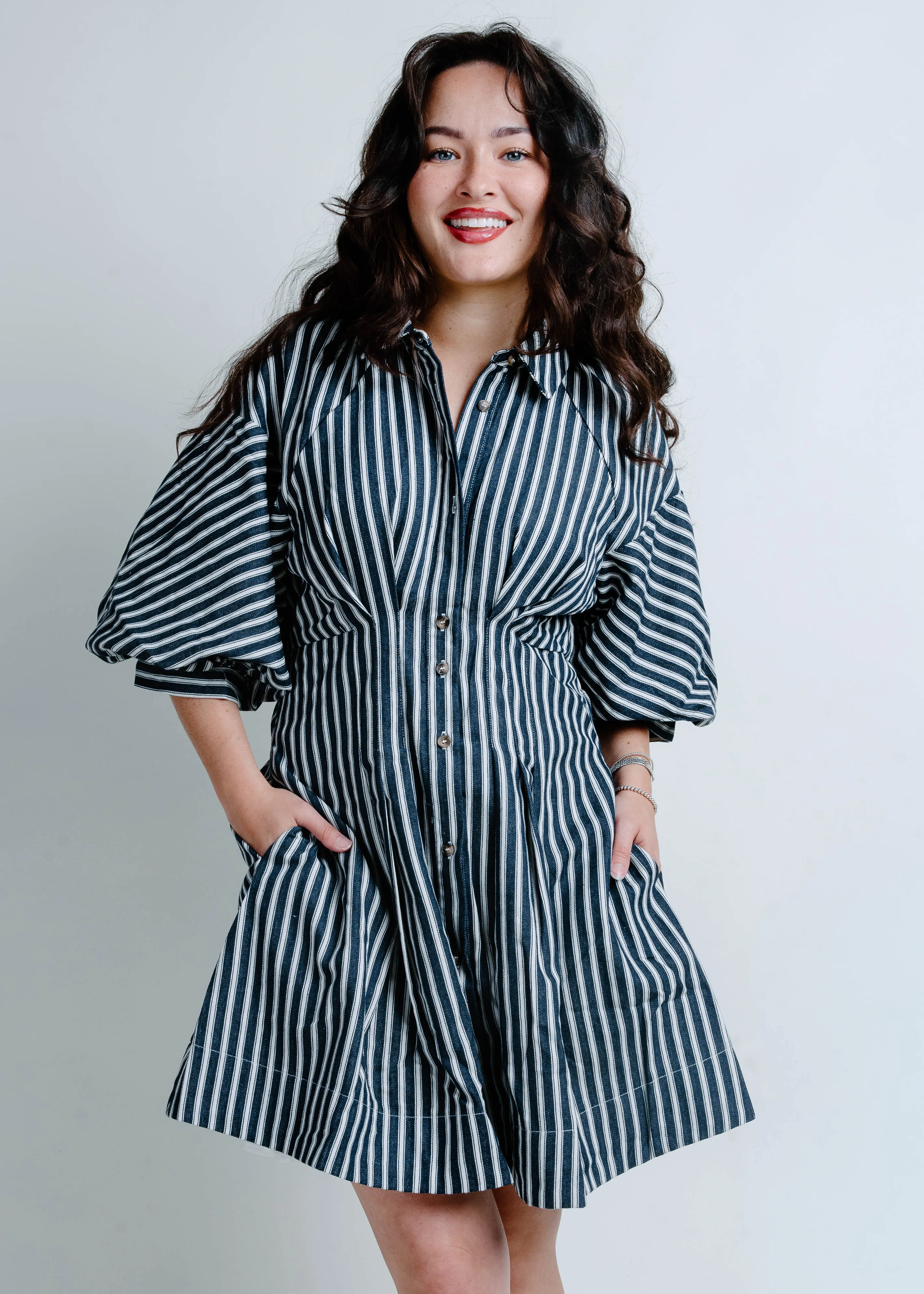 Maryellen Striped Mini Dress sold by Vinnie Louise