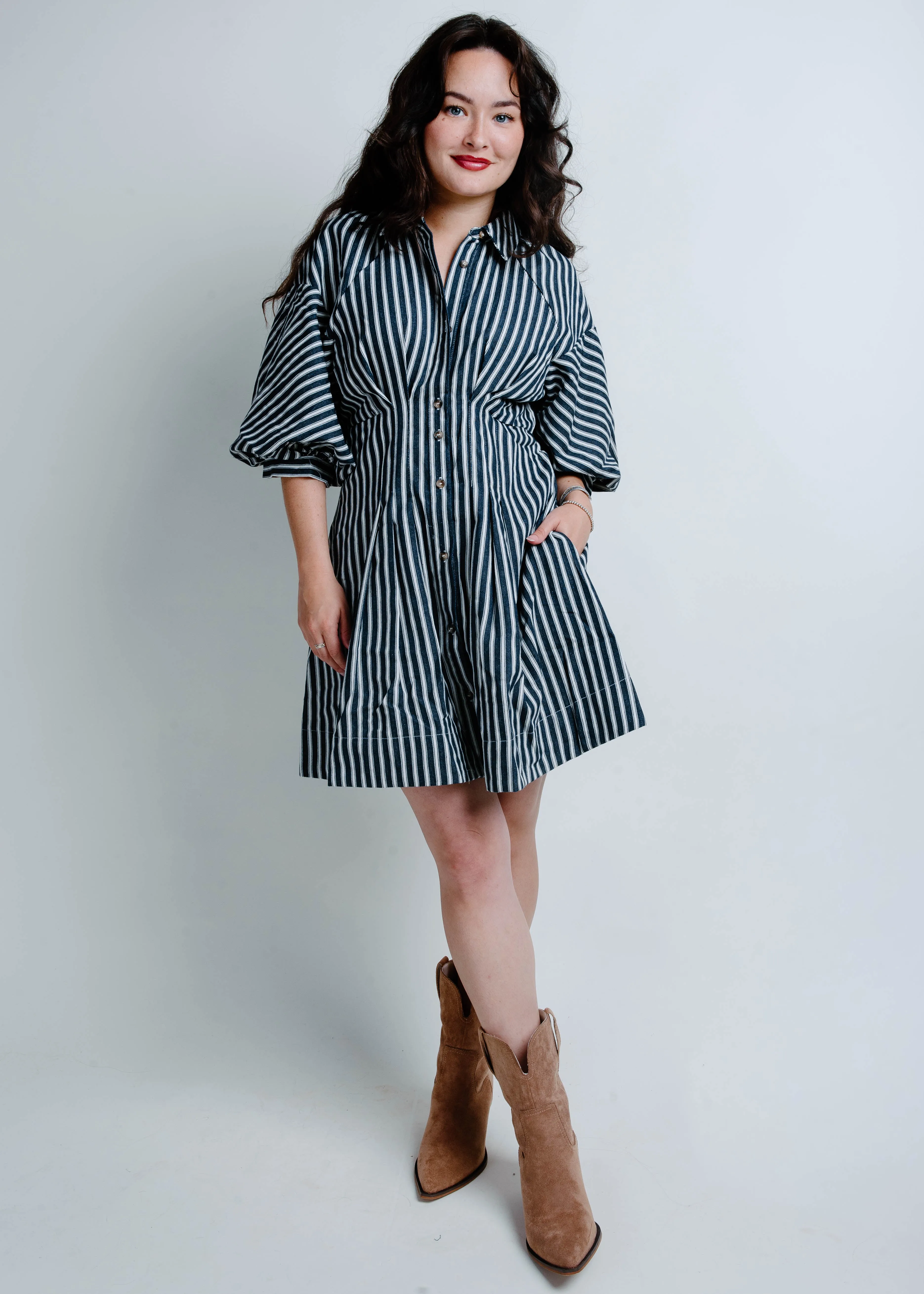 Maryellen Striped Mini Dress sold by Vinnie Louise product image thumbnail 2