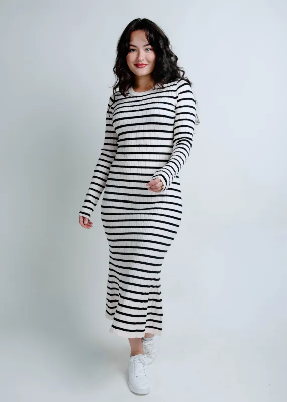 Jenn Striped Sweater Dress sold by Vinnie Louise