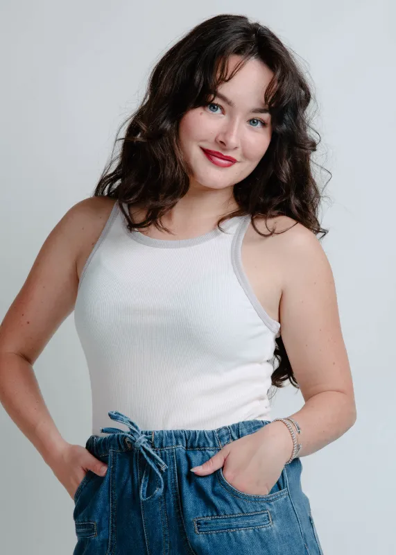 Close Enough Tank - Cream sold by Vinnie Louise