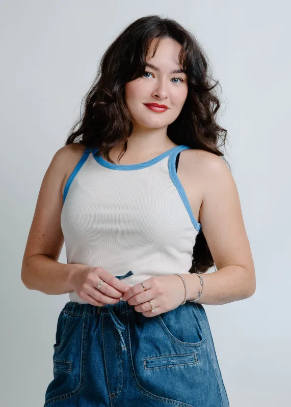 Close Enough Tank - Blue sold by Vinnie Louise