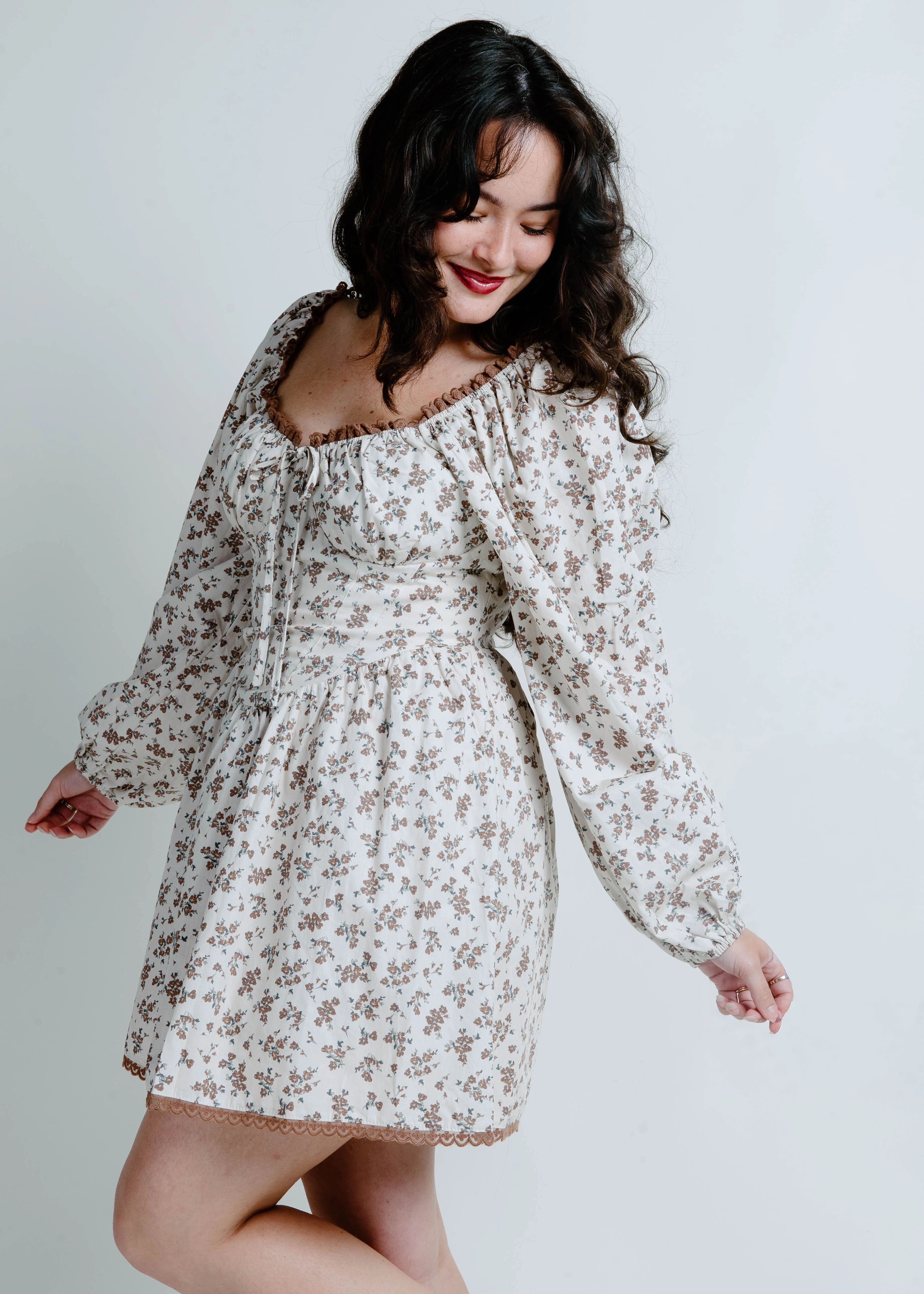 Millie Floral Mini Dress sold by Vinnie Louise product image thumbnail 3