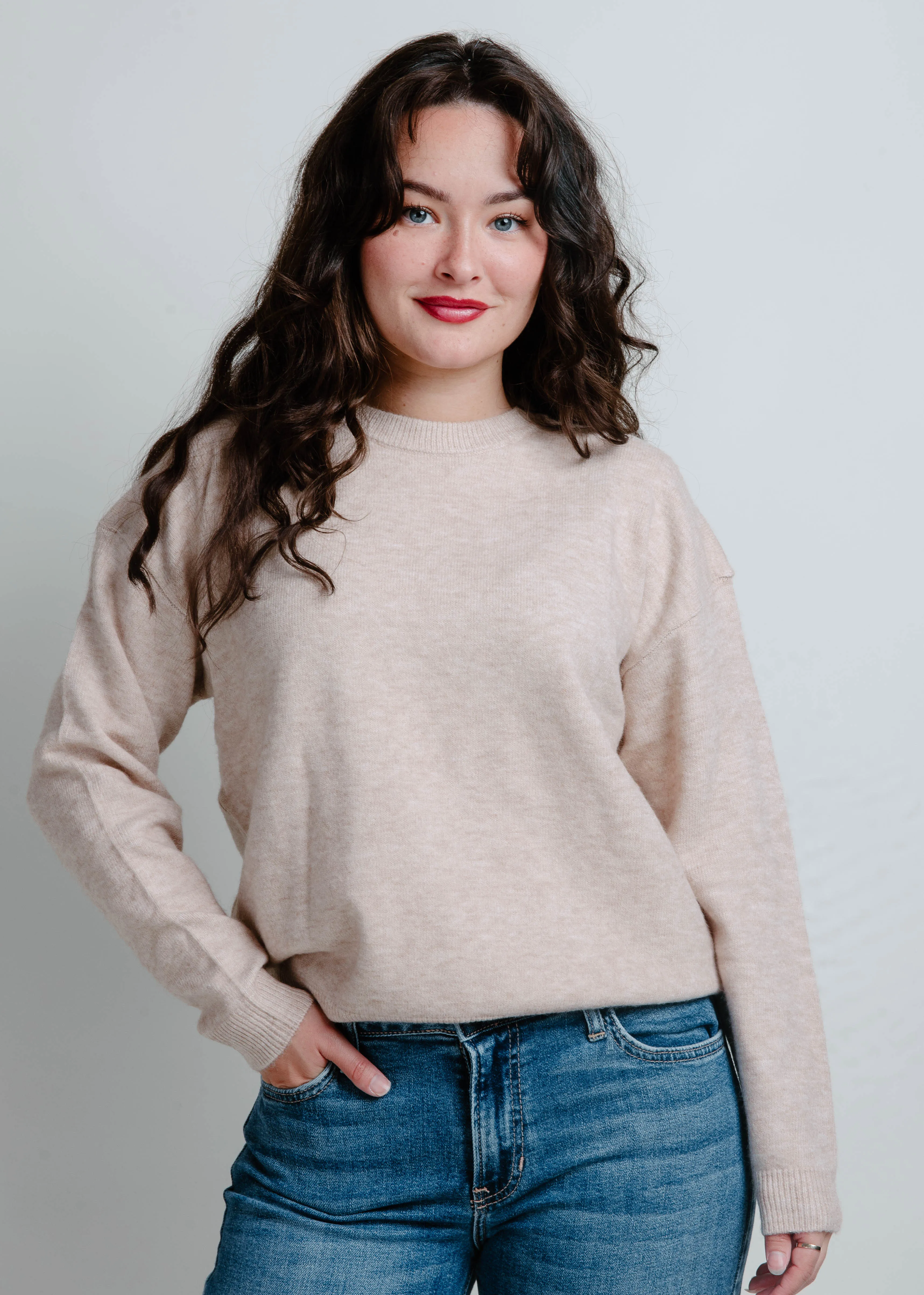 The Macey Sweater - Beige sold by Vinnie Louise