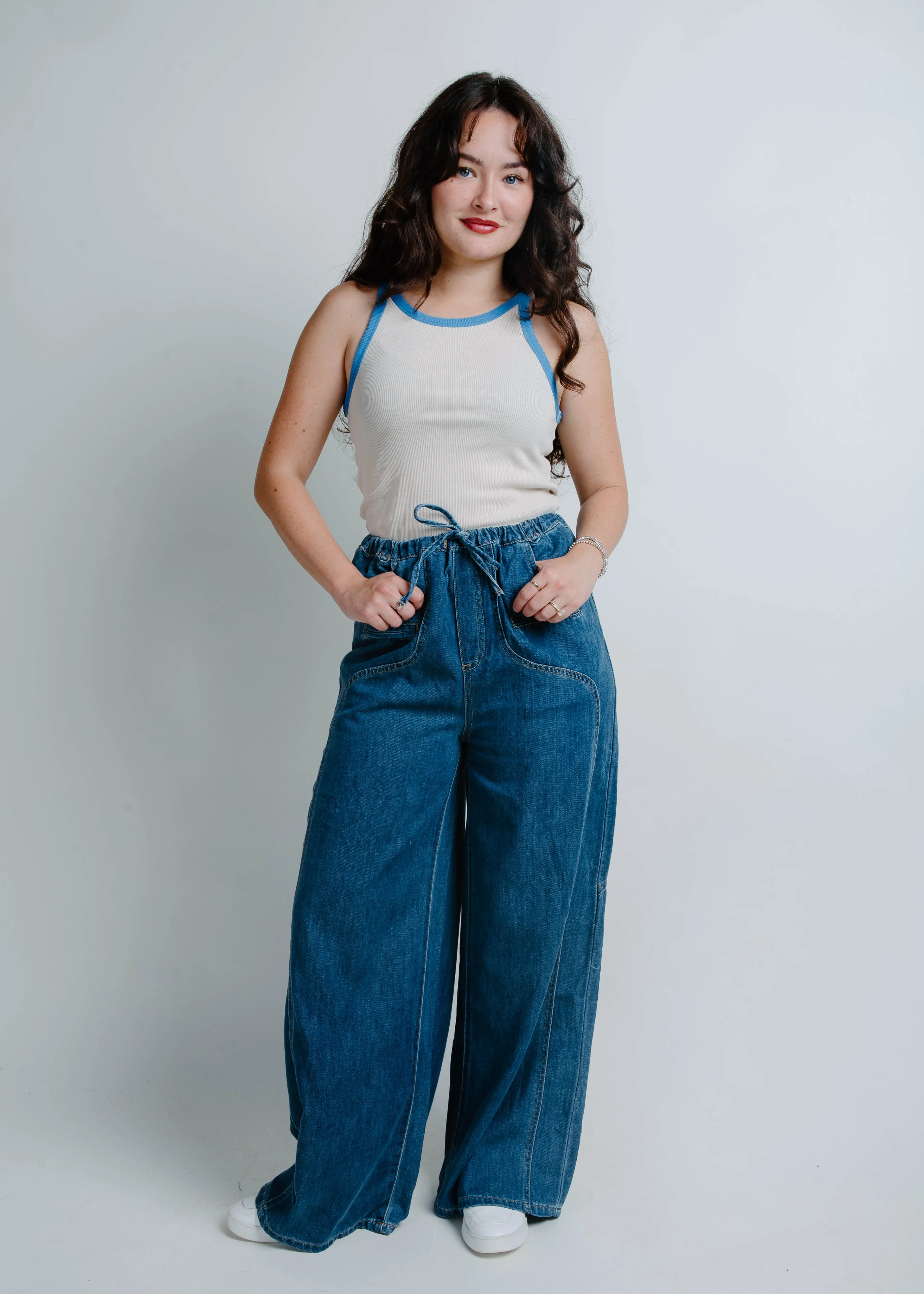 Paxton Denim Drawstring Pant sold by Vinnie Louise product image thumbnail 3