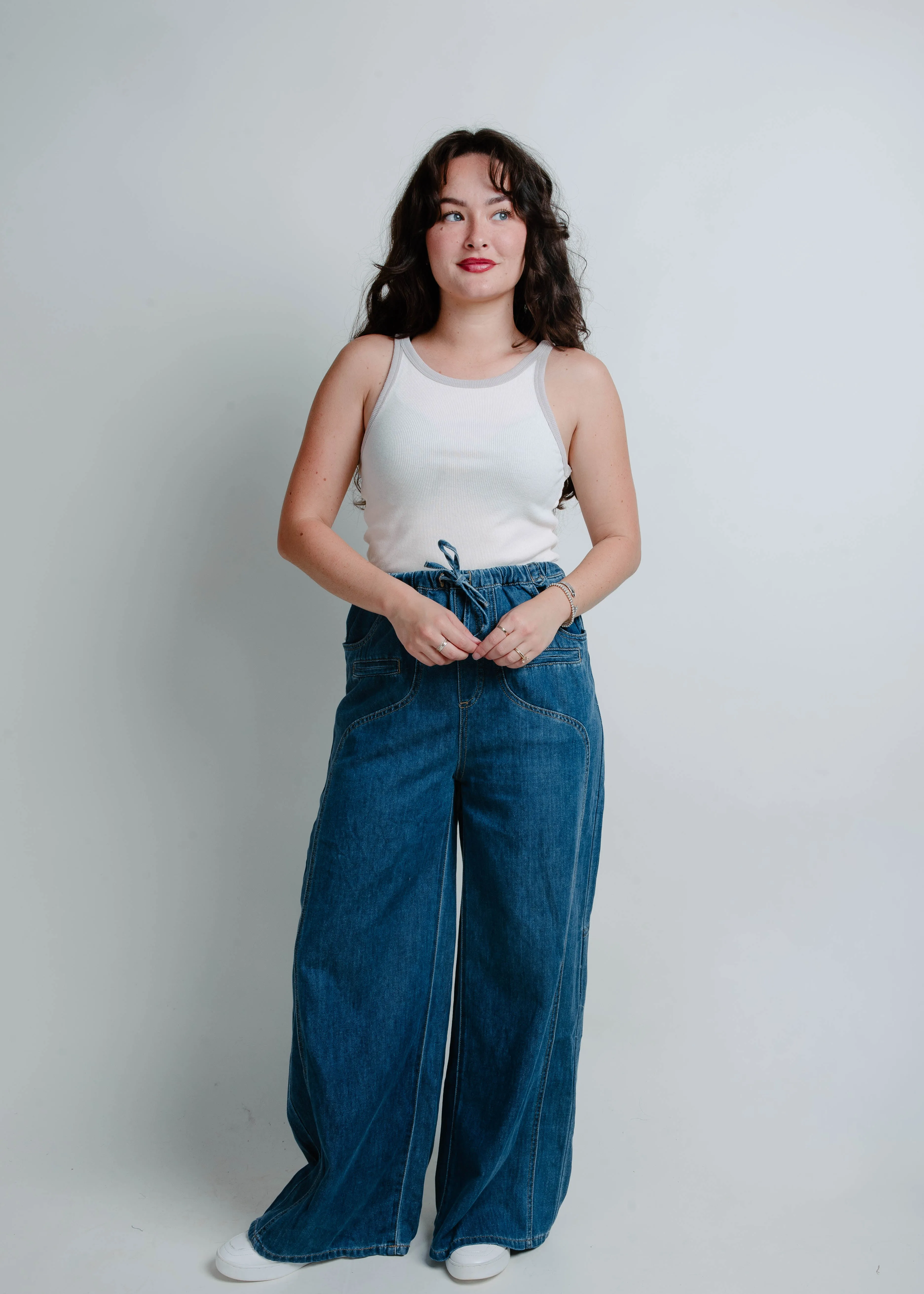Paxton Denim Drawstring Pant sold by Vinnie Louise product image thumbnail 2