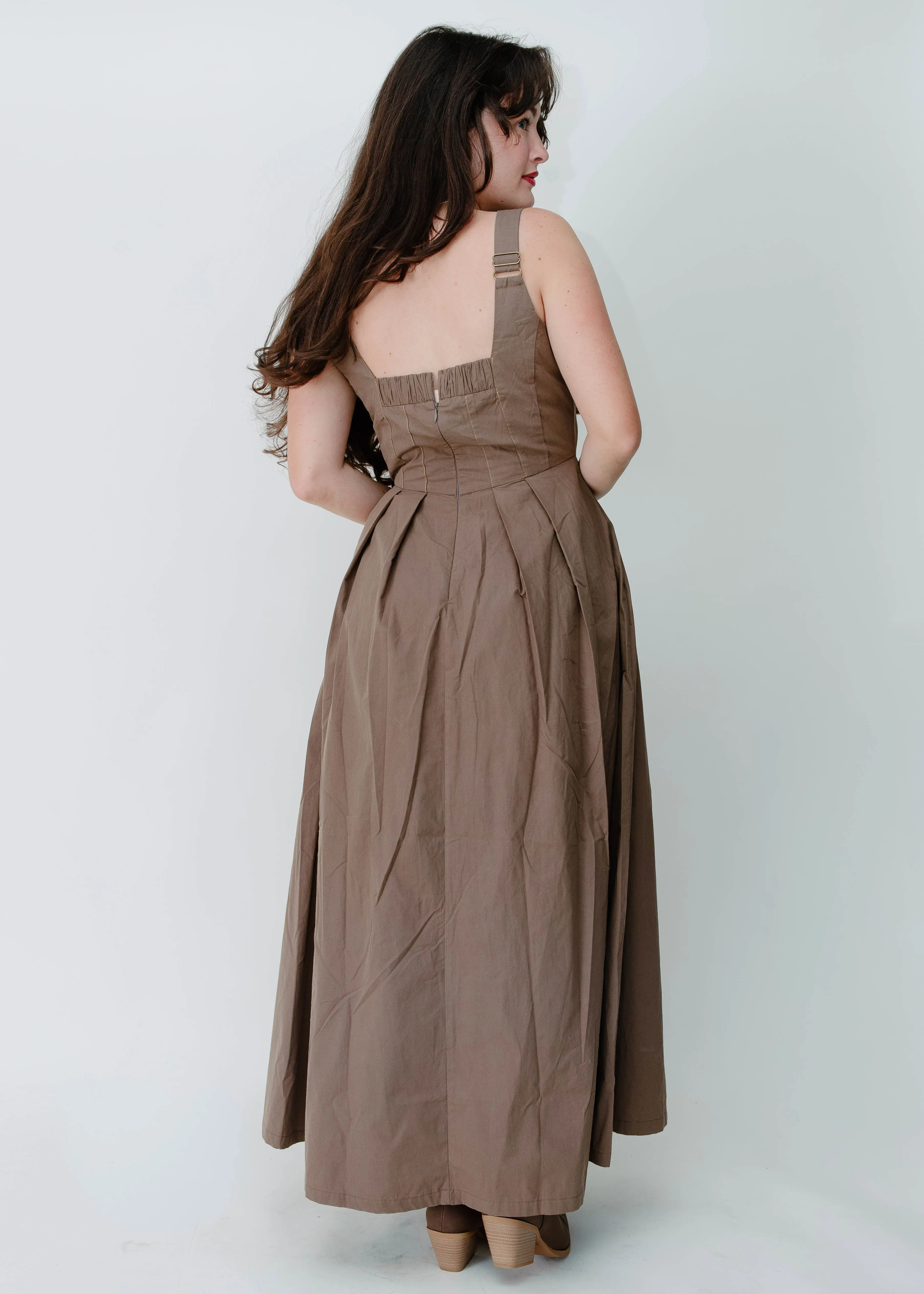 The Ronnie Midi Dress - Mocha sold by Vinnie Louise product image thumbnail 4