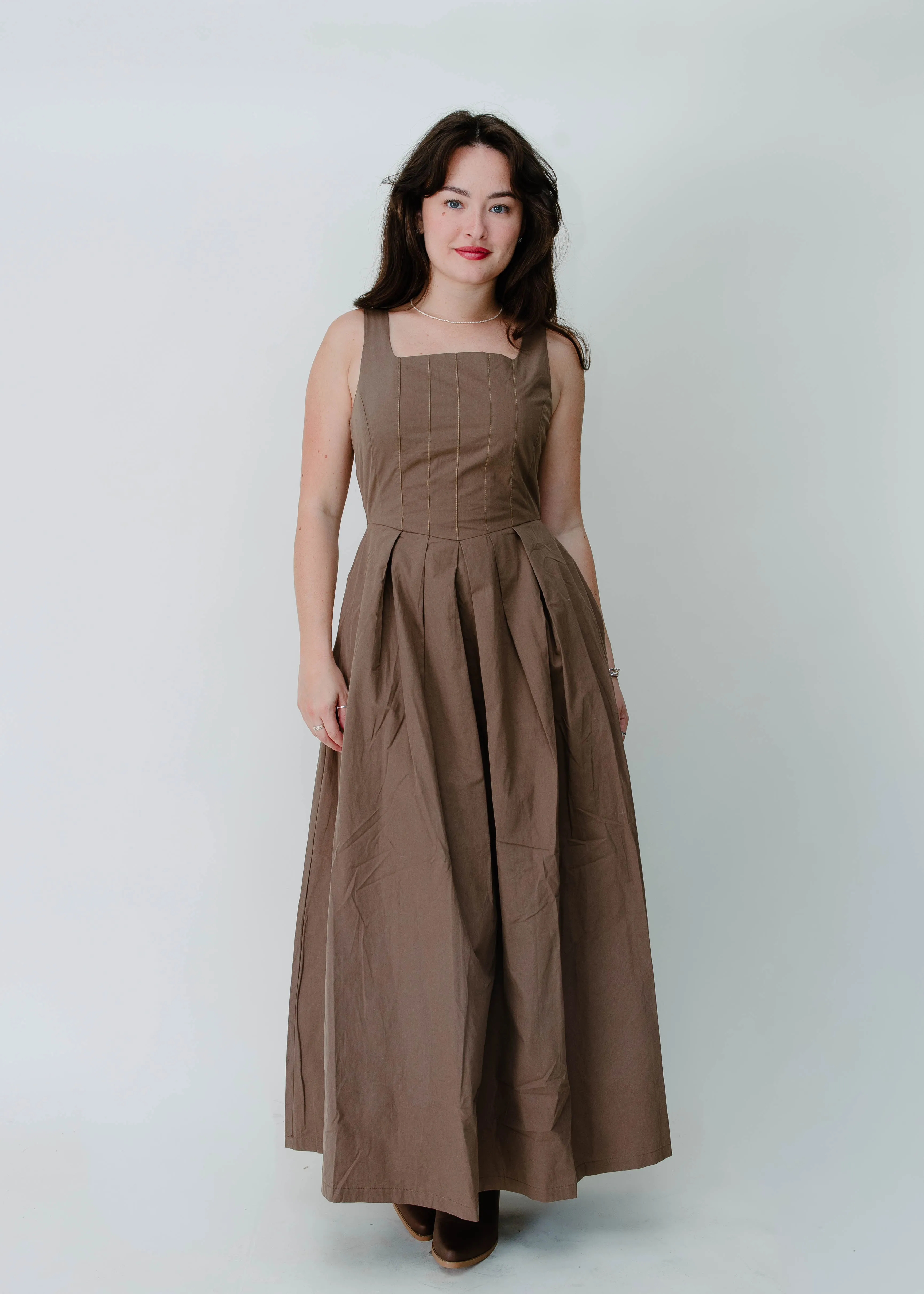 The Ronnie Midi Dress - Mocha sold by Vinnie Louise product image thumbnail 2