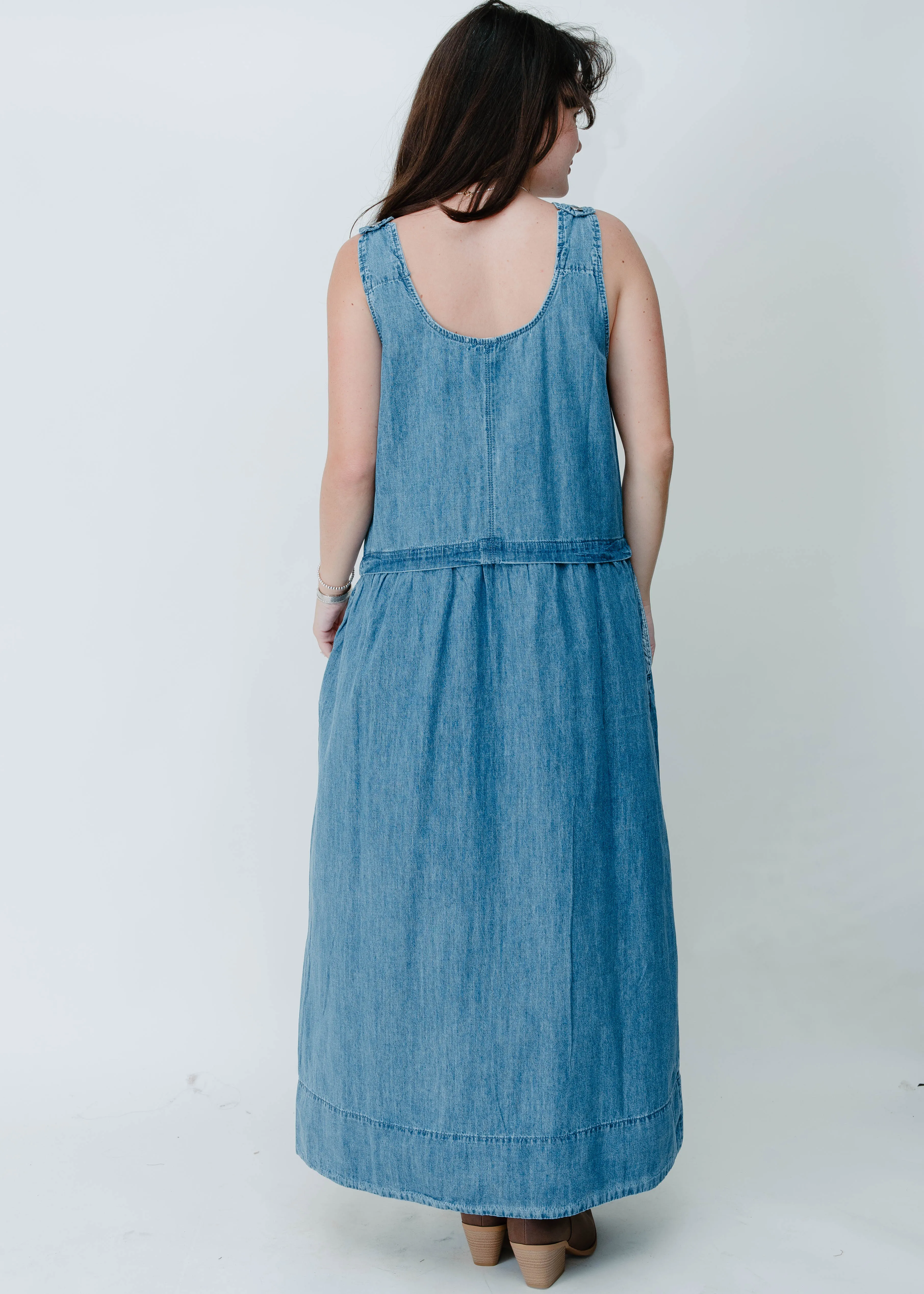 Rosie Denim Midi Dress sold by Vinnie Louise product image thumbnail 4