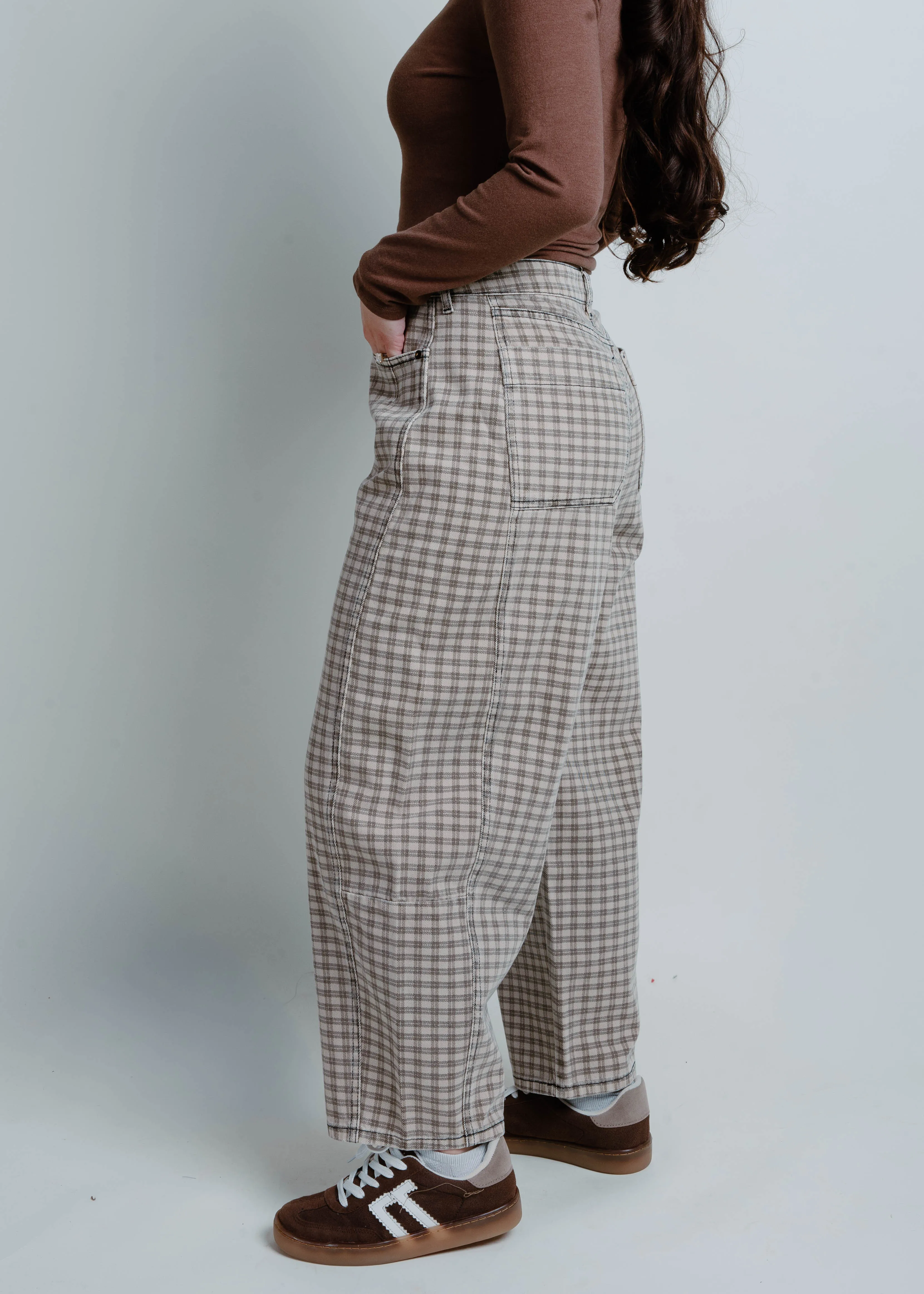 Now And Then Checkered Barrel Pants sold by Vinnie Louise product image thumbnail 2