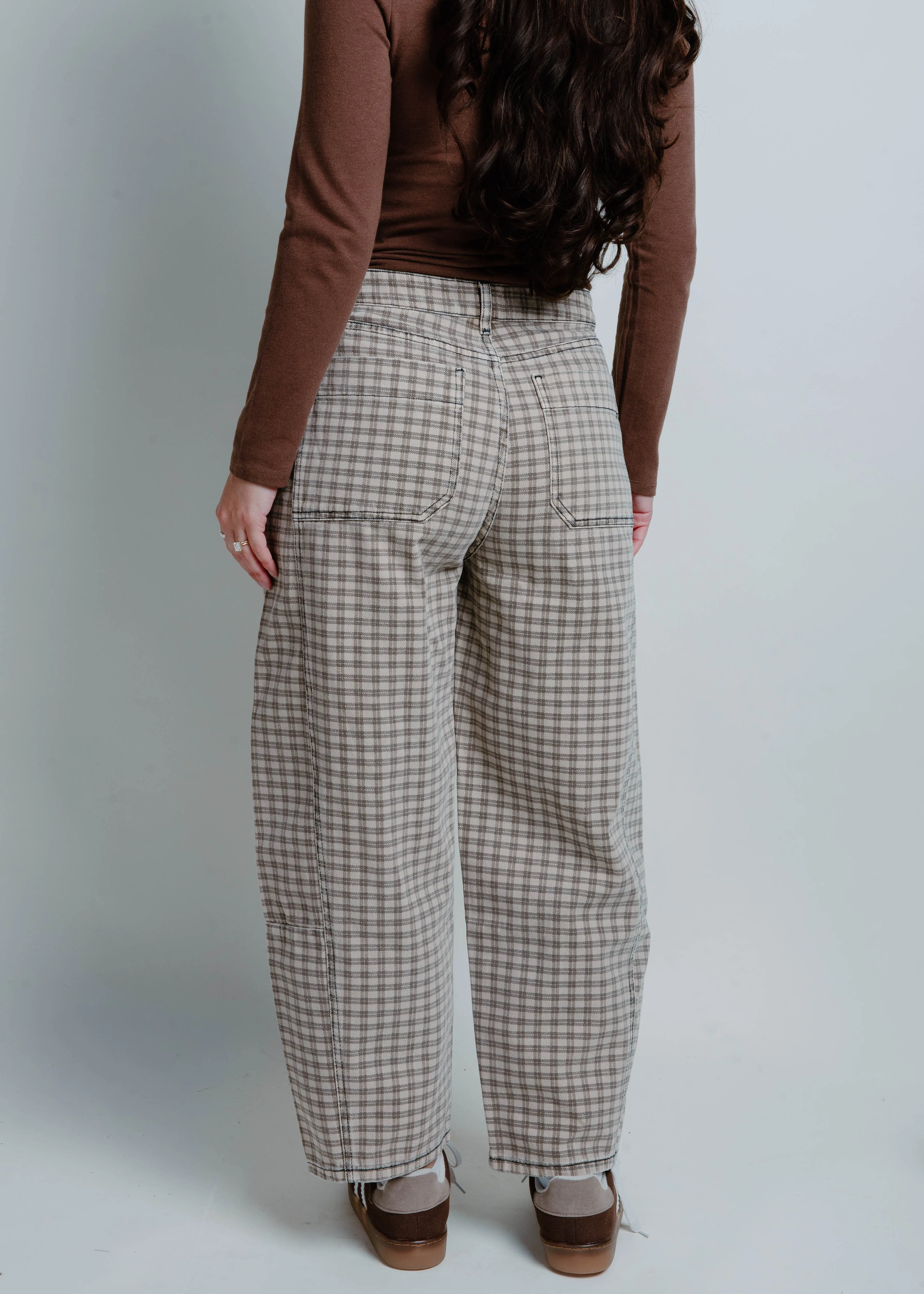 Now And Then Checkered Barrel Pants sold by Vinnie Louise product image thumbnail 3