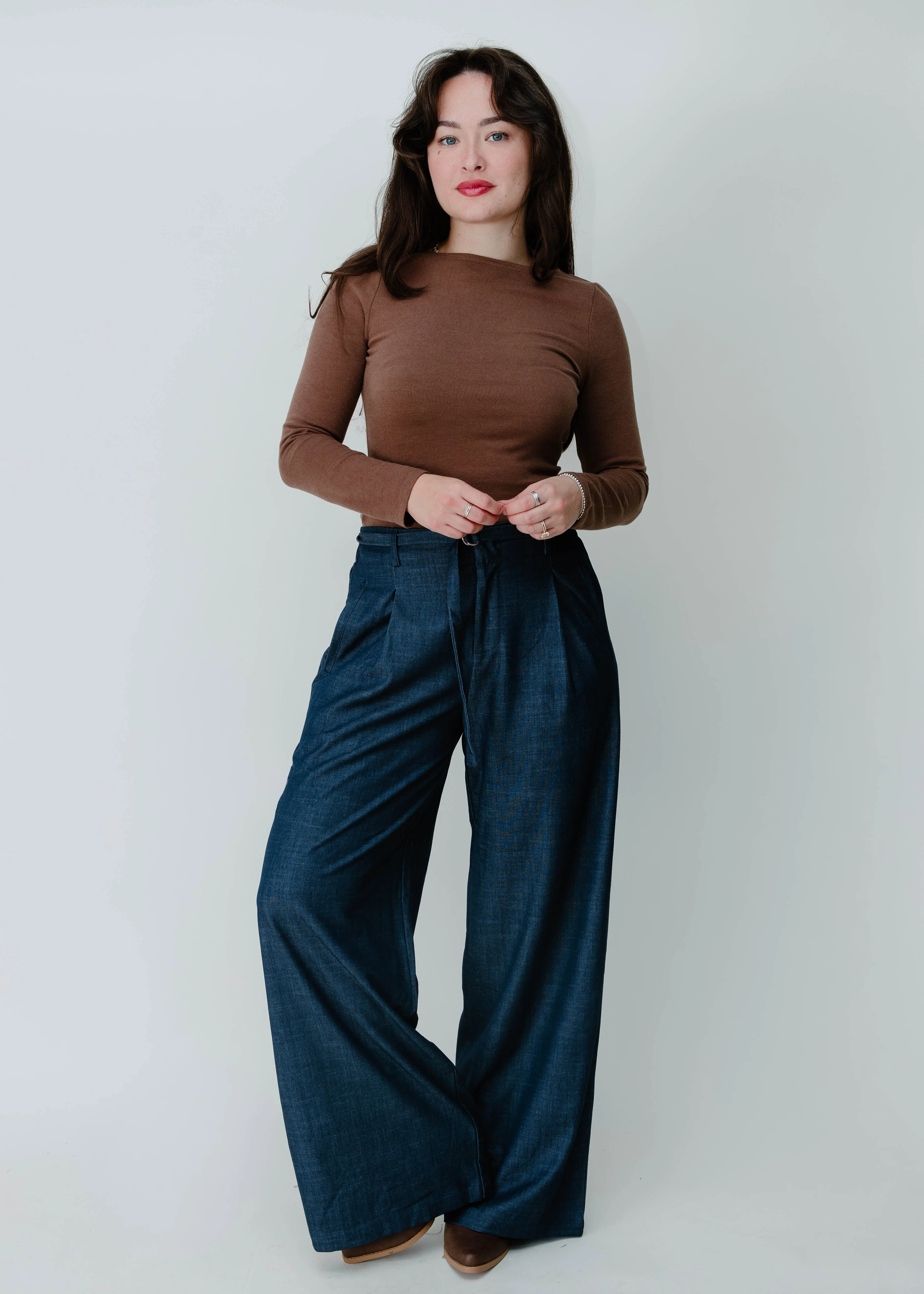 The Anne Marie Trousers - Navy sold by Vinnie Louise product image thumbnail 2