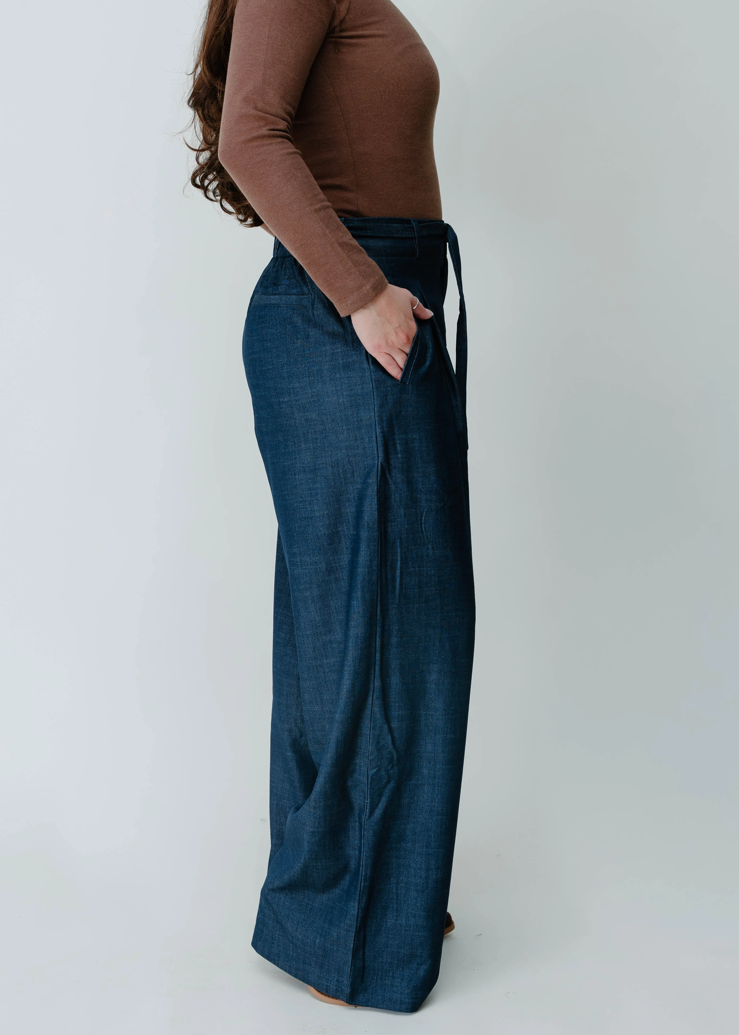 The Anne Marie Trousers - Navy sold by Vinnie Louise product image thumbnail 3