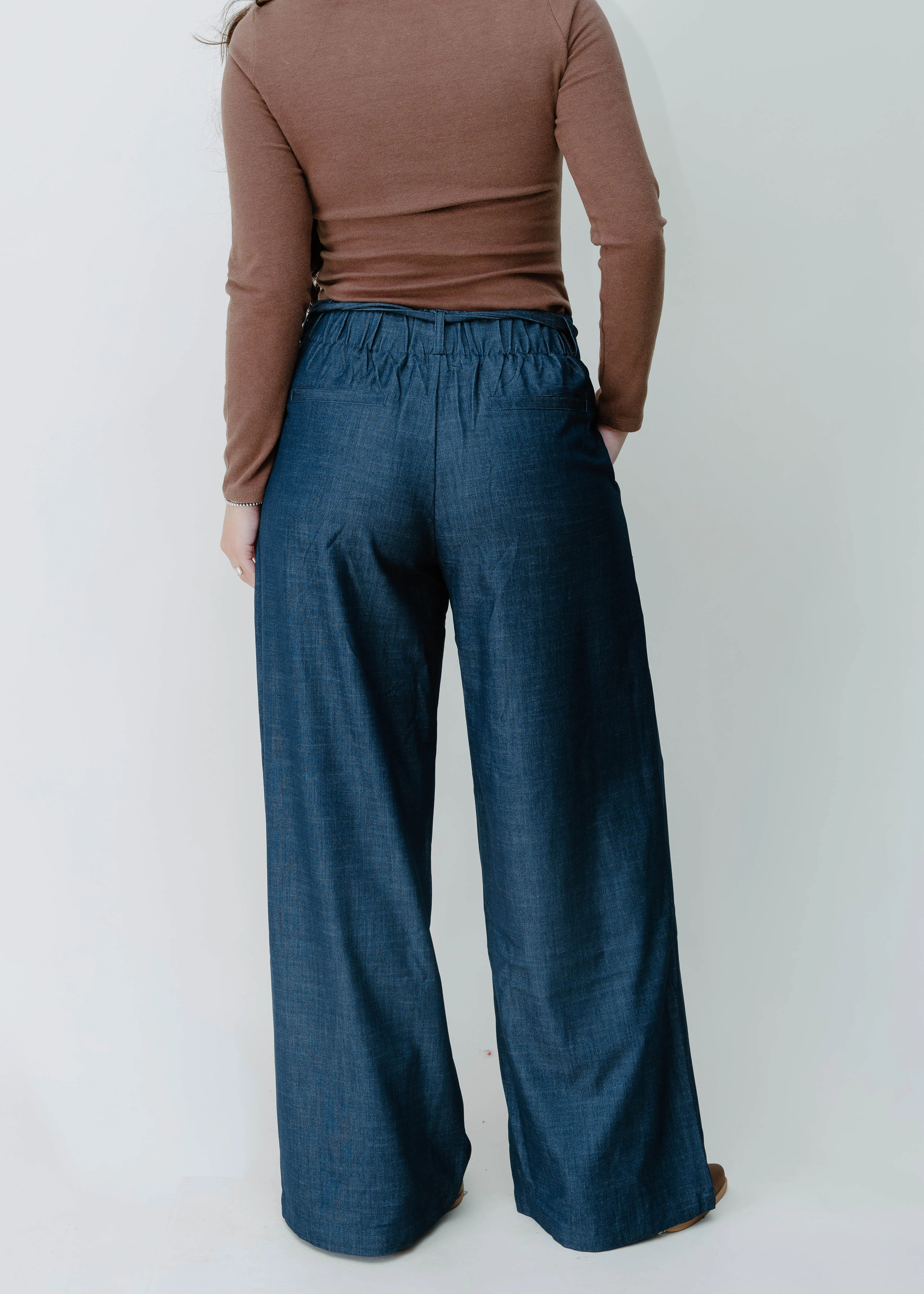 The Anne Marie Trousers - Navy sold by Vinnie Louise product image thumbnail 4