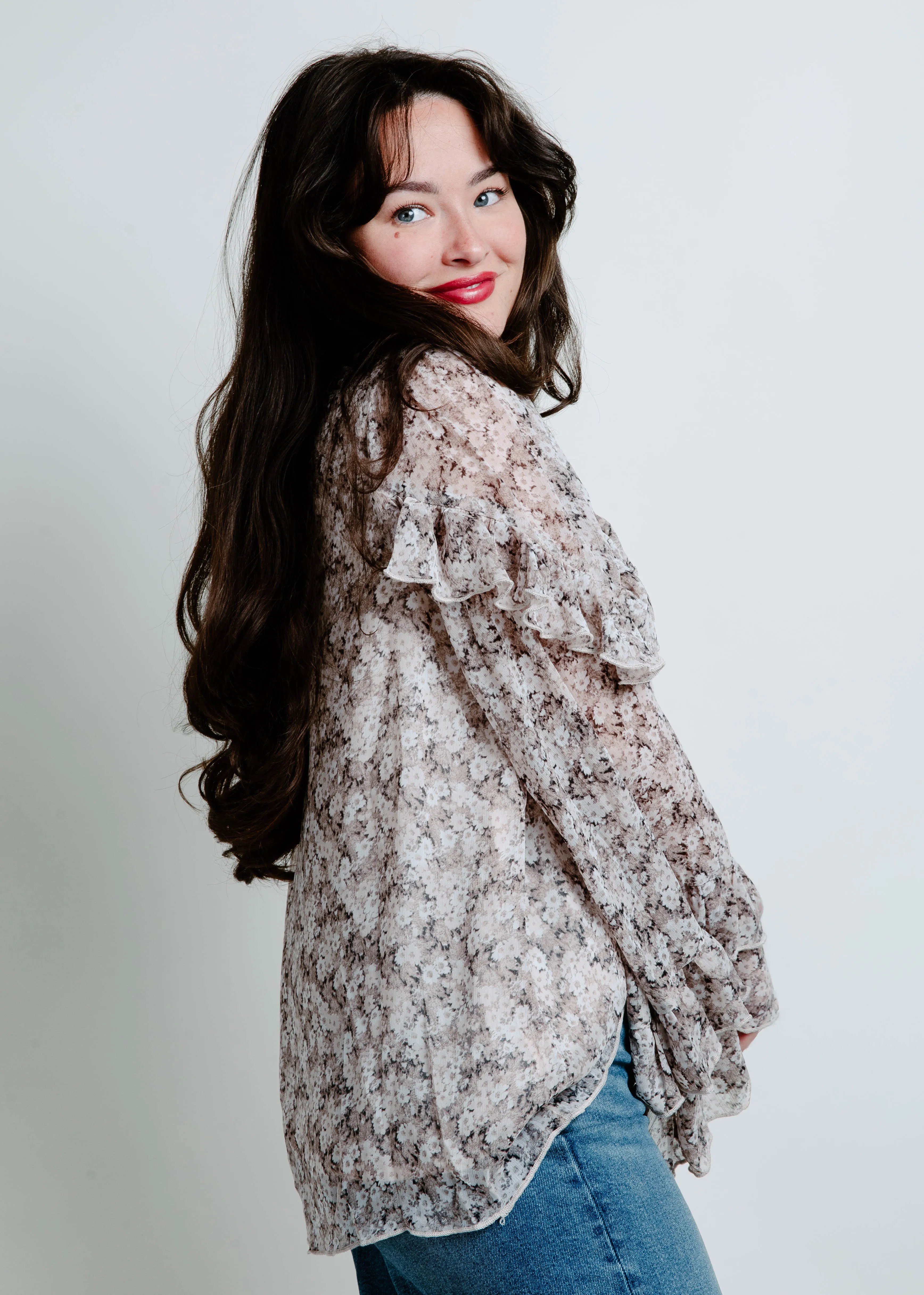 Nila Floral Long Sleeve Top sold by Vinnie Louise product image thumbnail 3