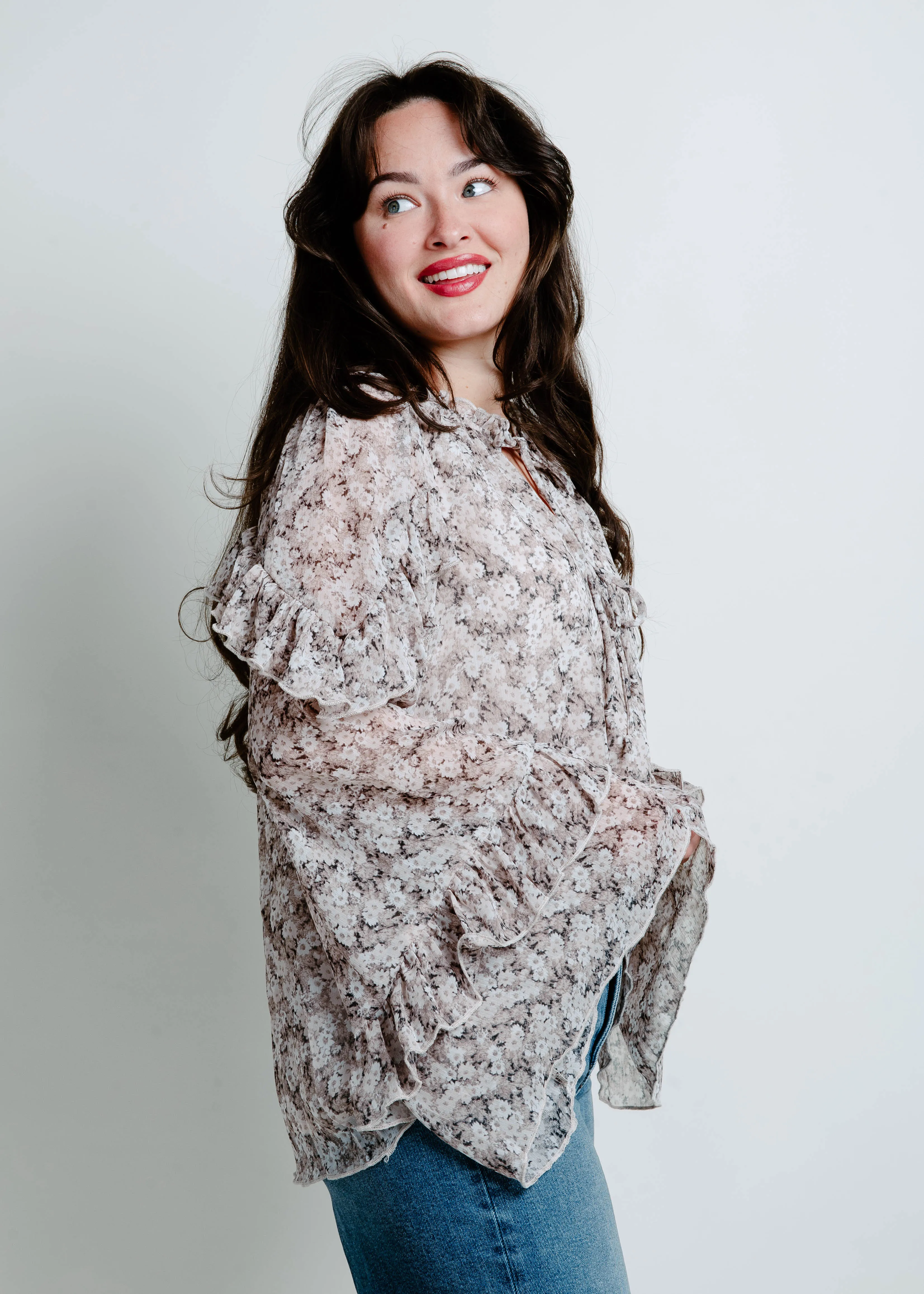 Nila Floral Long Sleeve Top sold by Vinnie Louise product image thumbnail 4